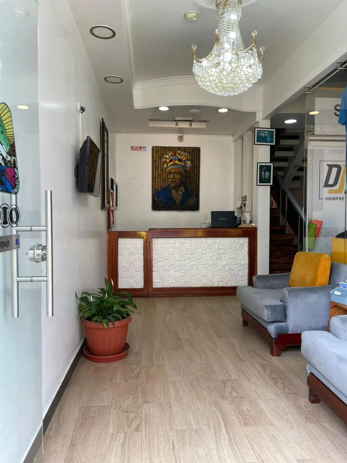 Lobby or reception in HOTEL El INDIO