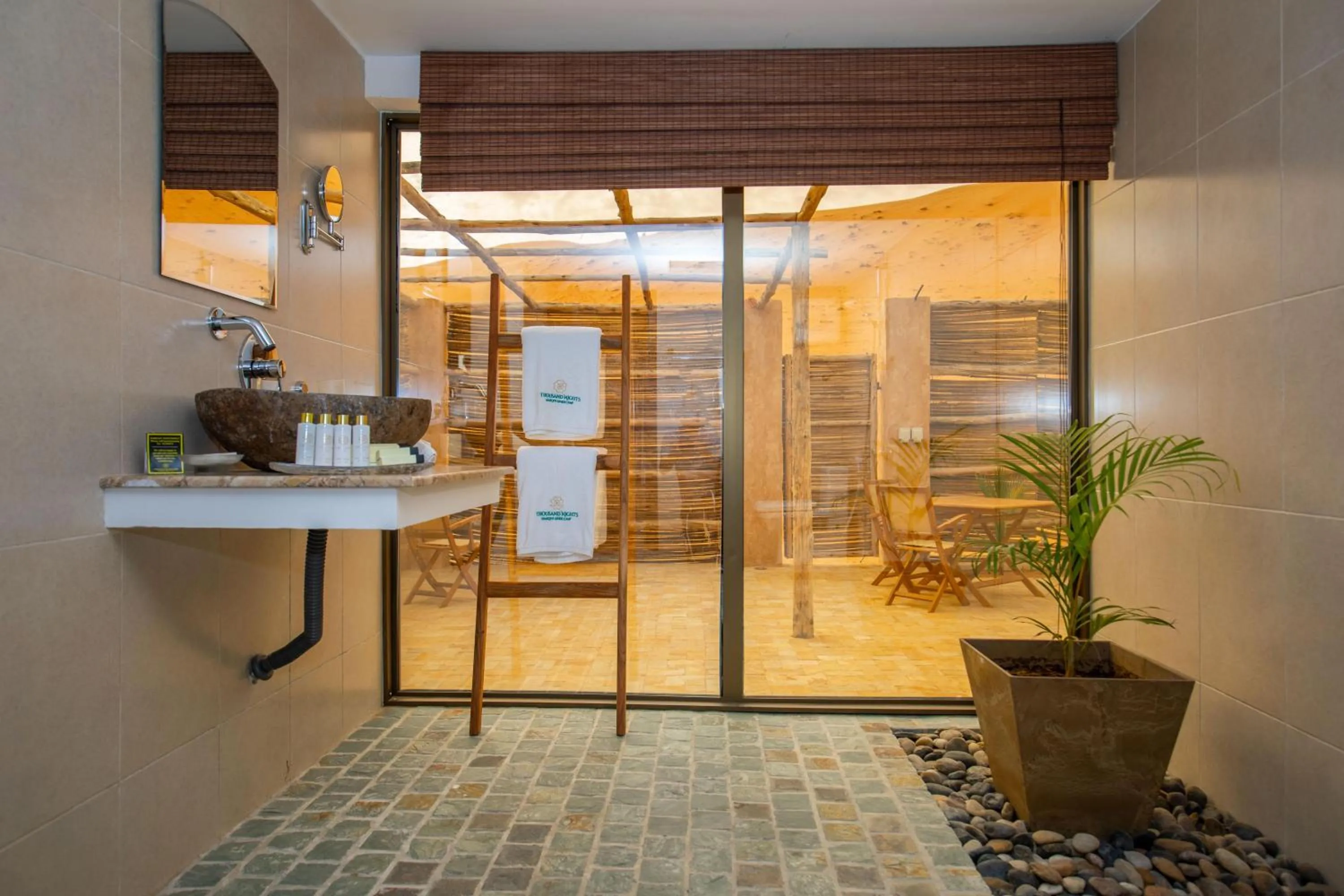 Shower in Thousand Nights Camp