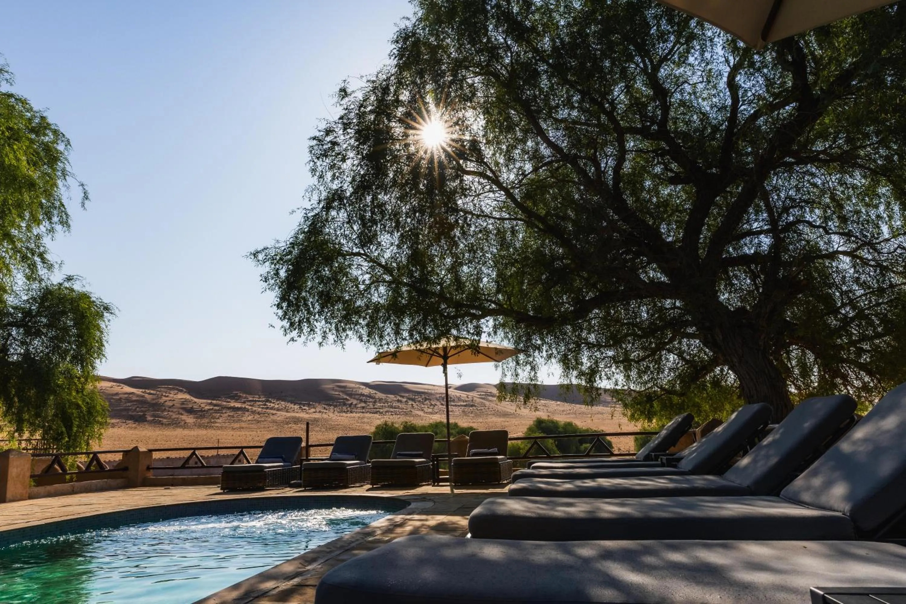 Swimming pool in Thousand Nights Camp