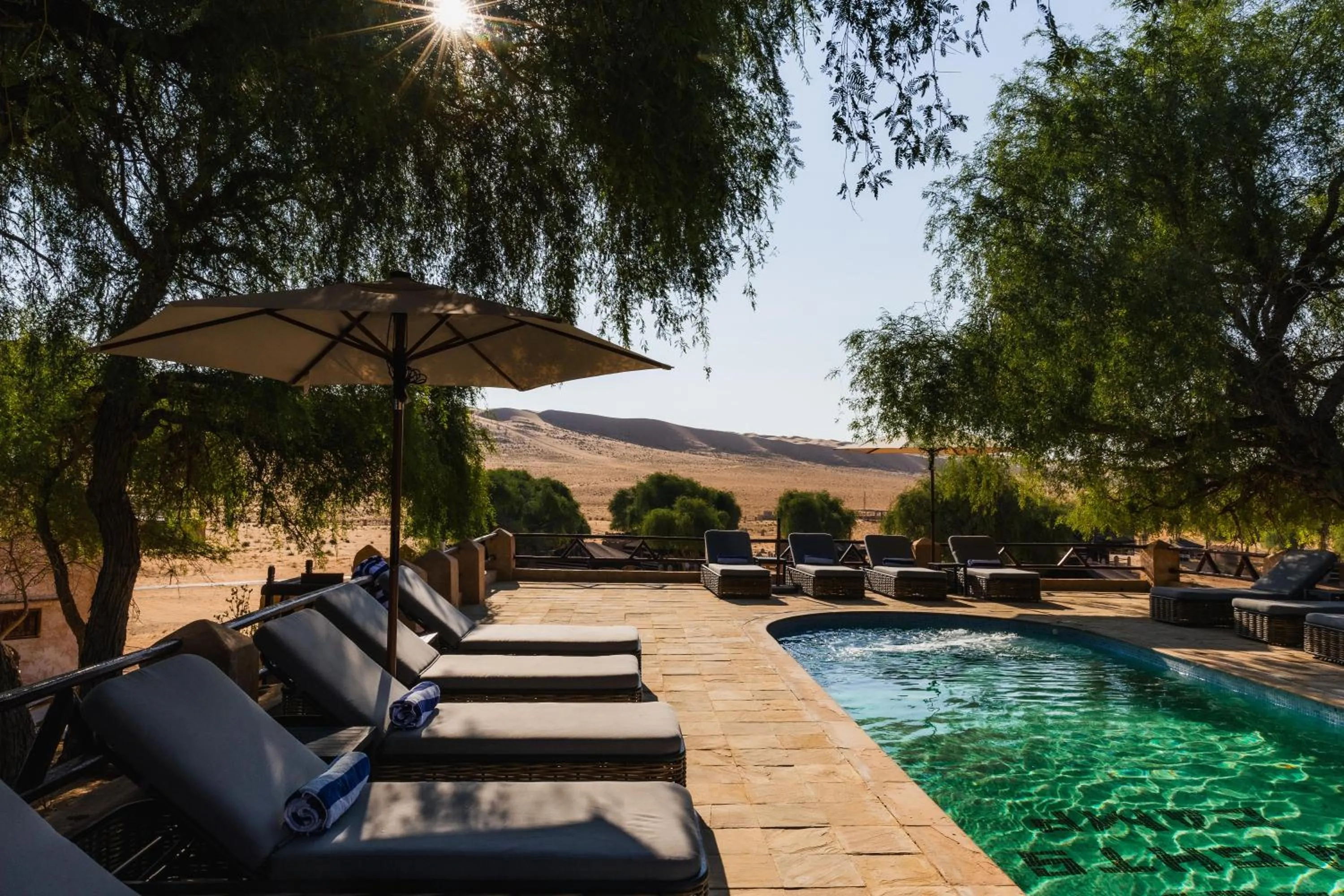 Swimming pool in Thousand Nights Camp