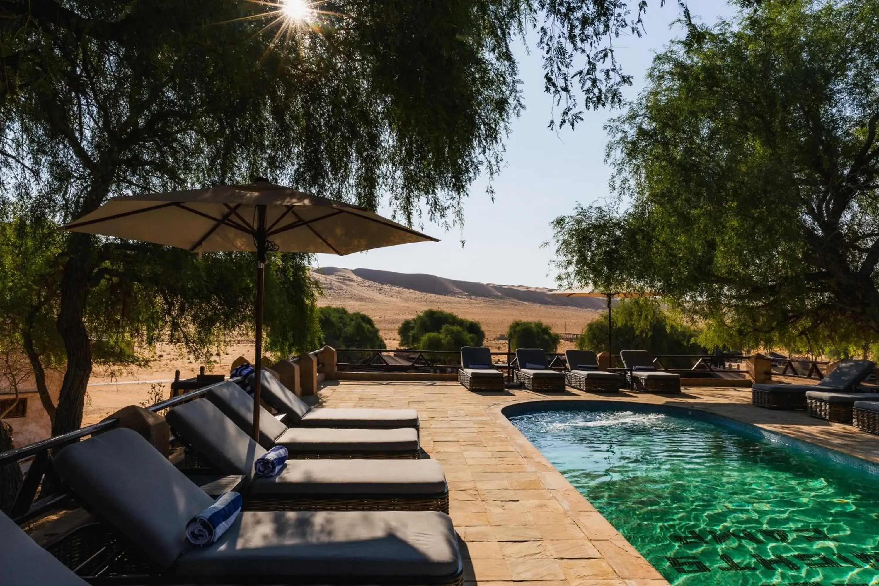 Swimming pool in Thousand Nights Camp Swimming pool in Thousand Nights Camp