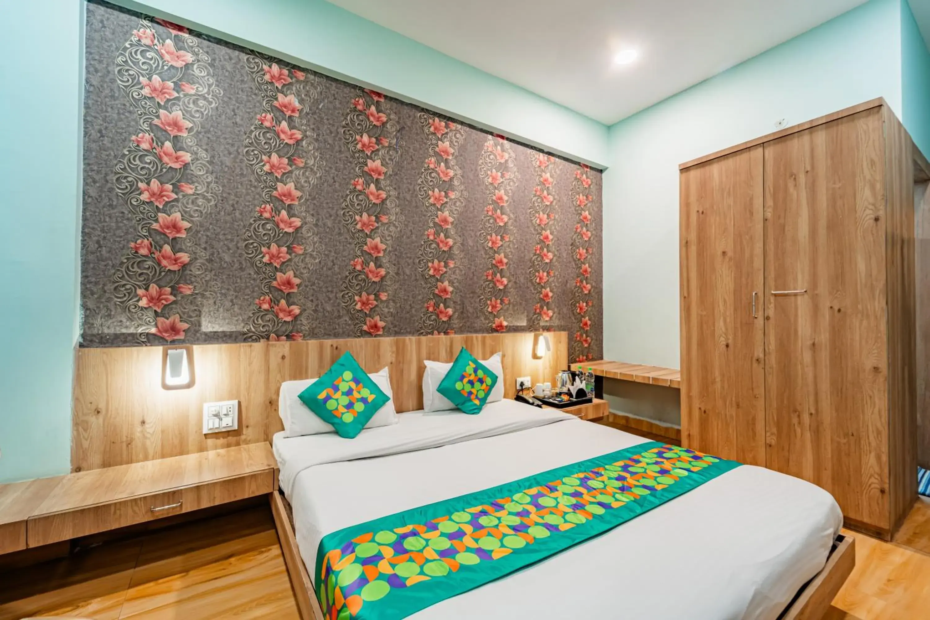 Bedroom, Bed in Treebo Musk Bedroom, Bed in Treebo Musk