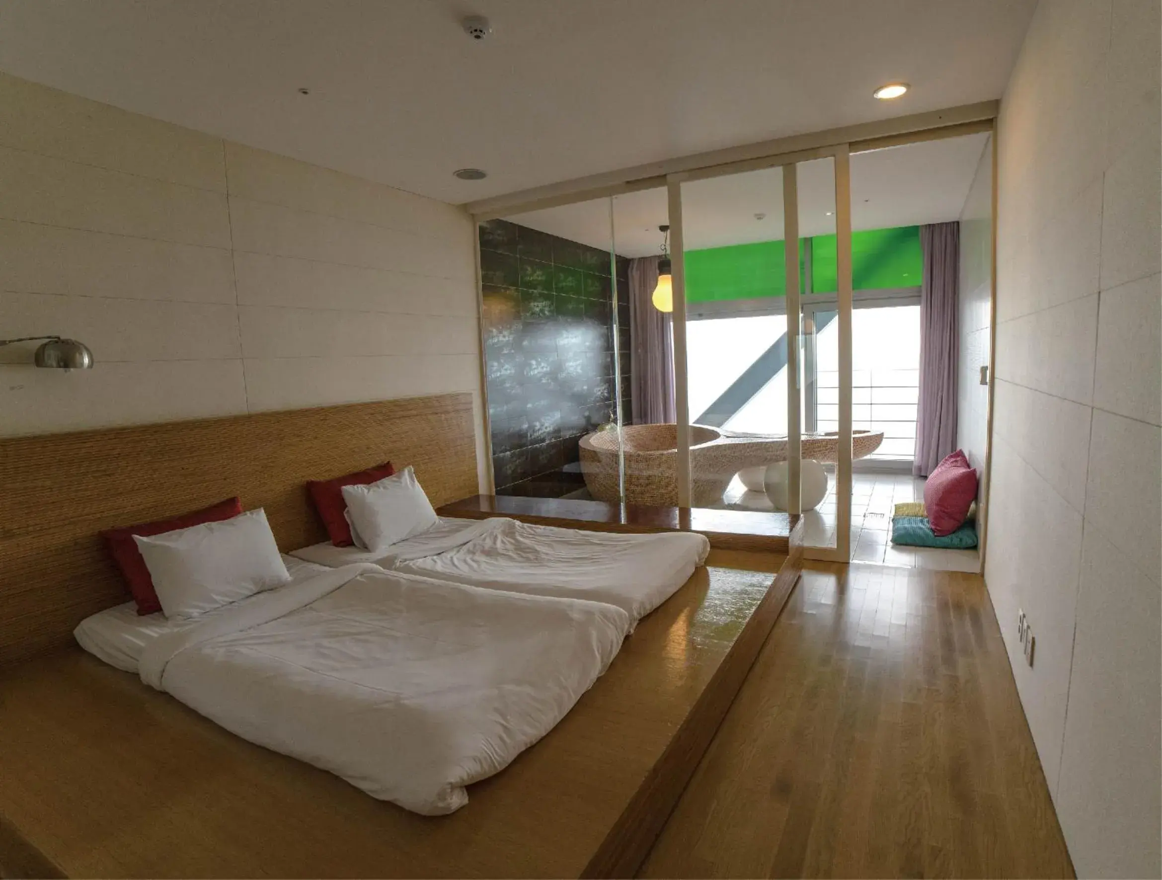 Bed in Haslla Art World Museum Hotel Bed in Haslla Art World Museum Hotel