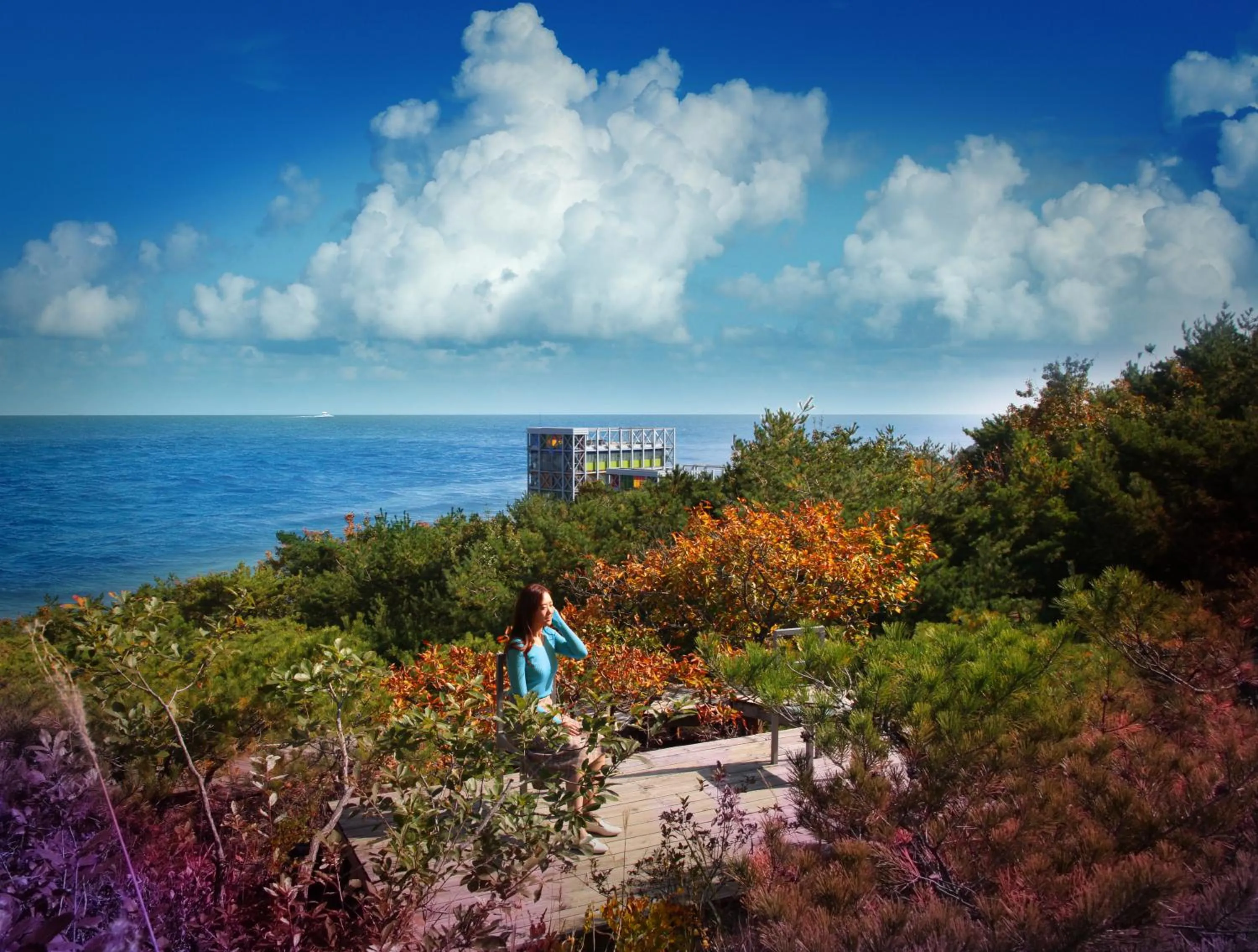 Sea view in Haslla Art World Museum Hotel