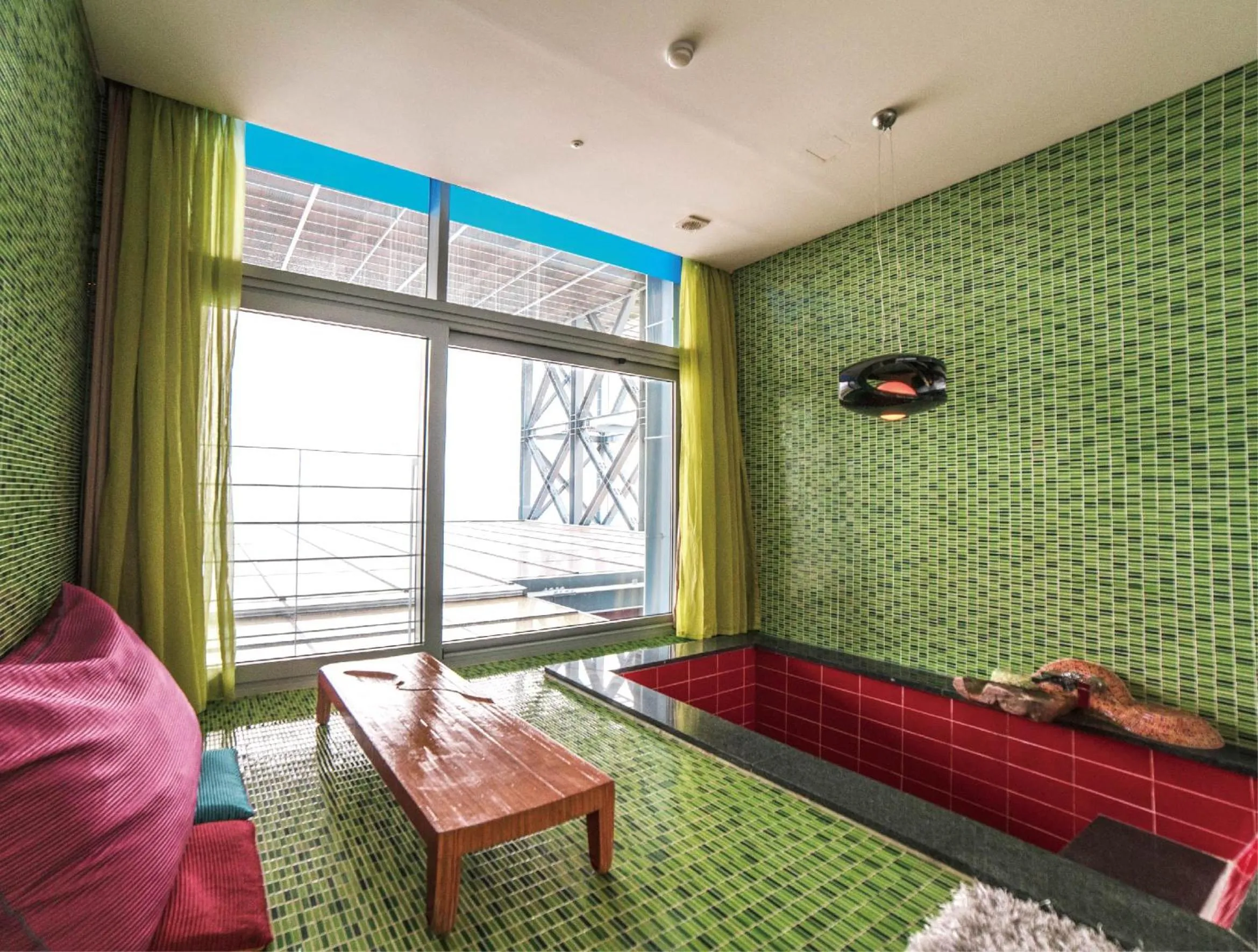 Seating area in Haslla Art World Museum Hotel