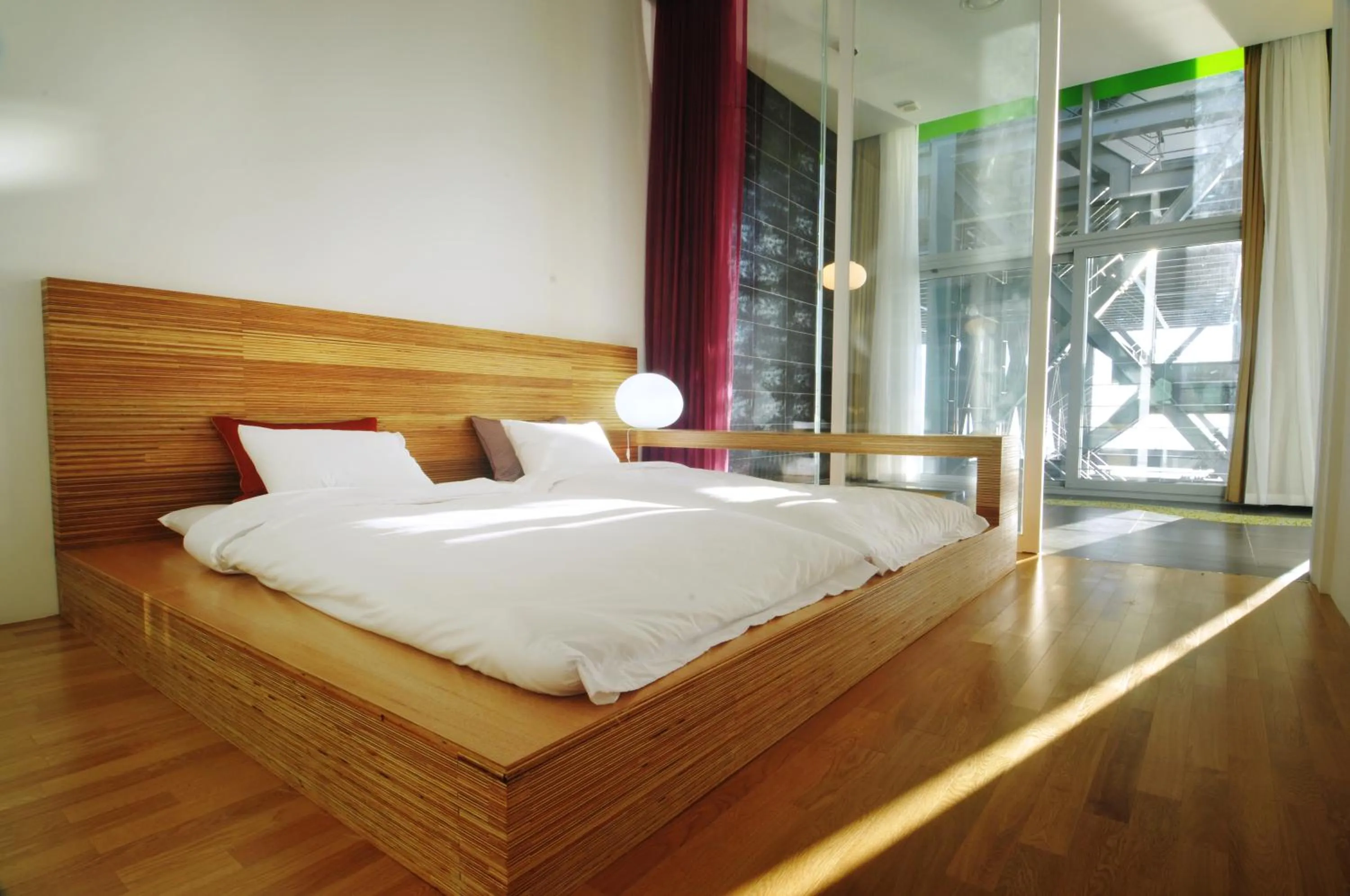 Bed in Haslla Art World Museum Hotel