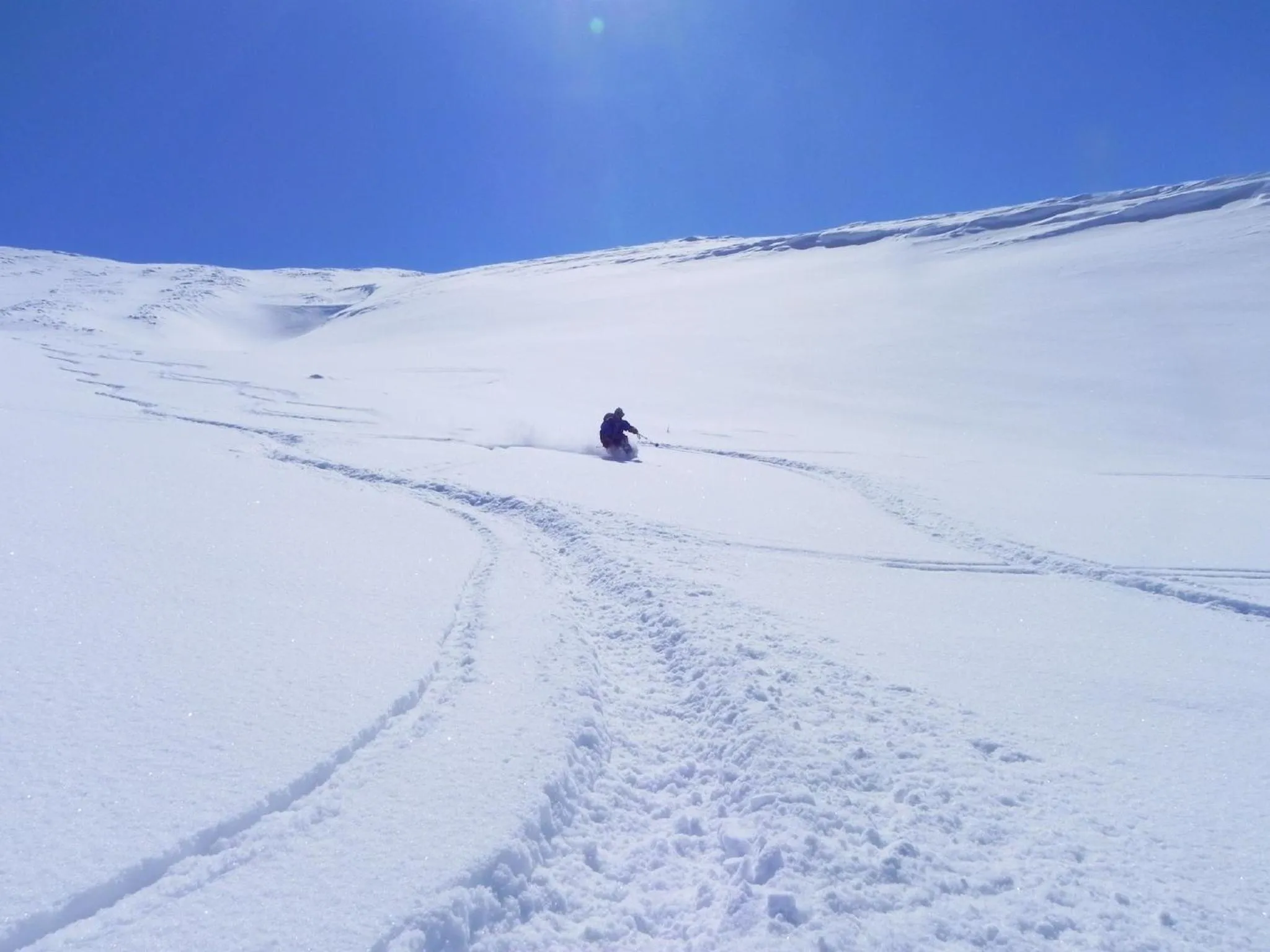 Skiing in Asahidake Yumoto Yukomanso