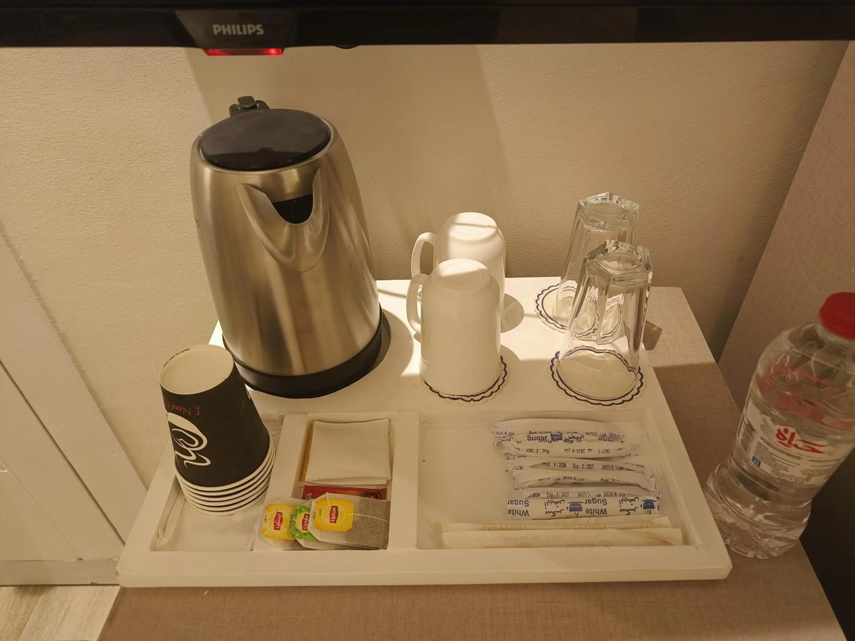 Coffee/tea facilities in Maria Pyramids House