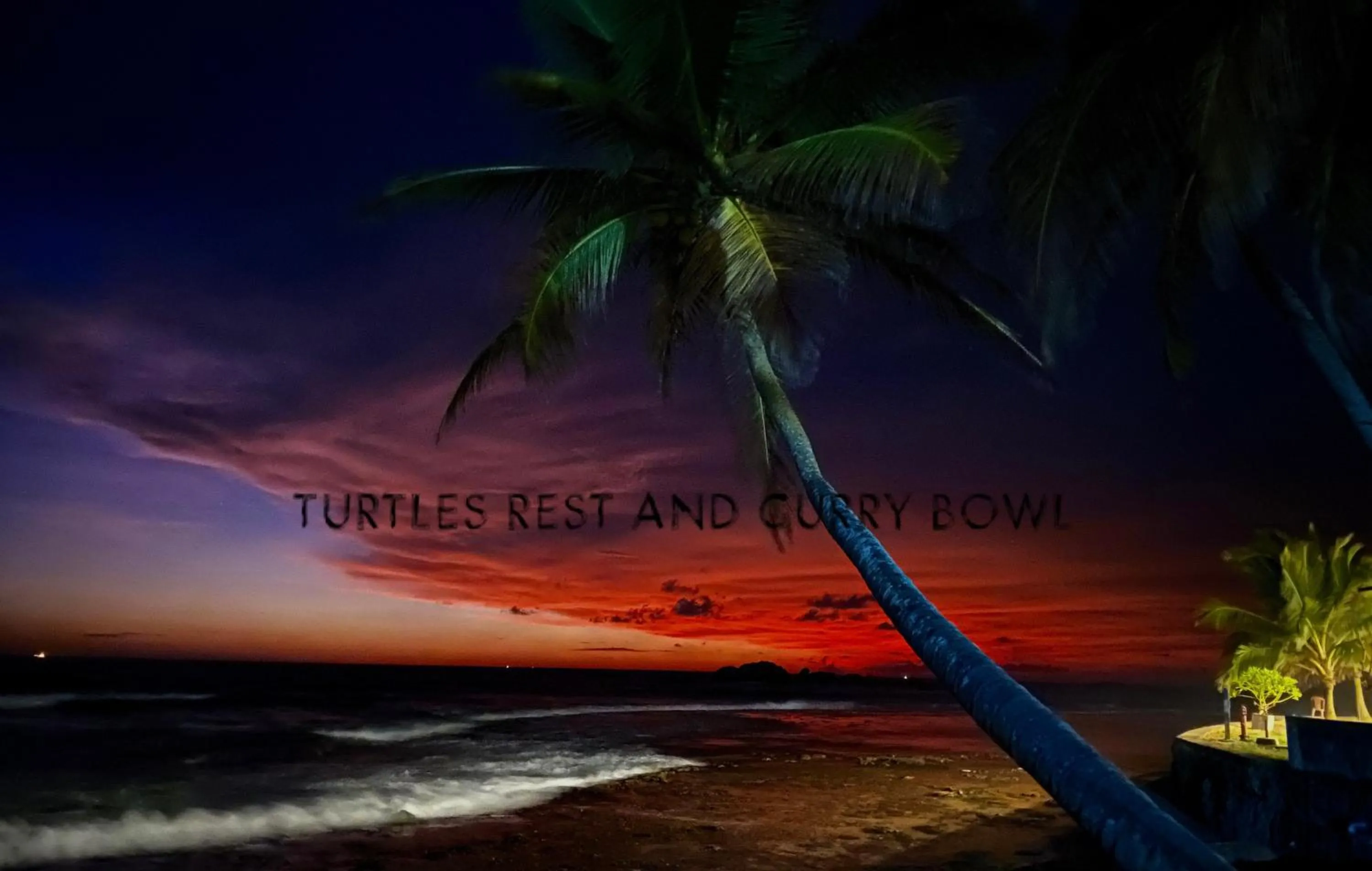 Sunset in Curry Bowl Restaurant & Turtles Rest