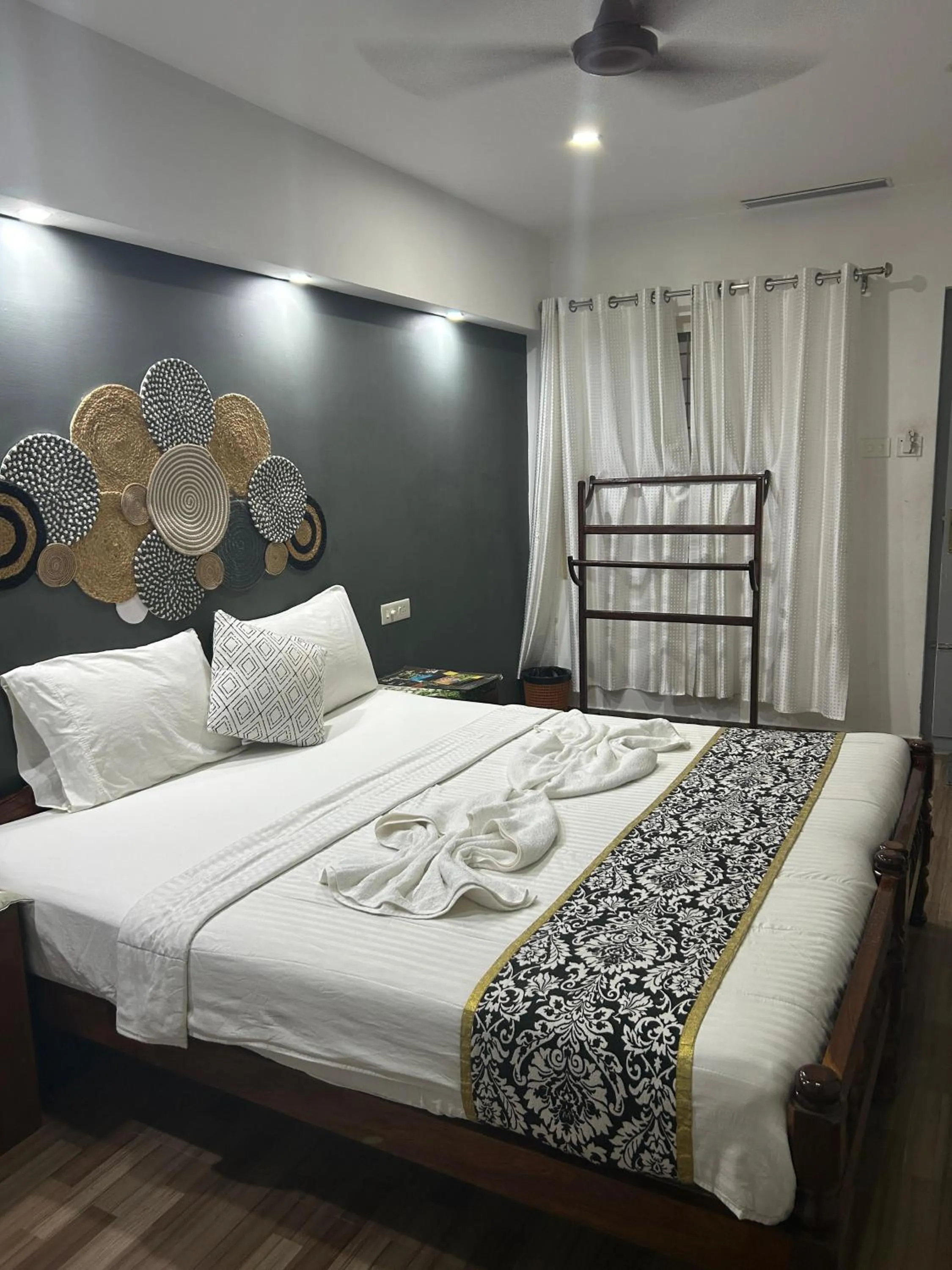 Bed in Mistygreen Homestay Thekkady