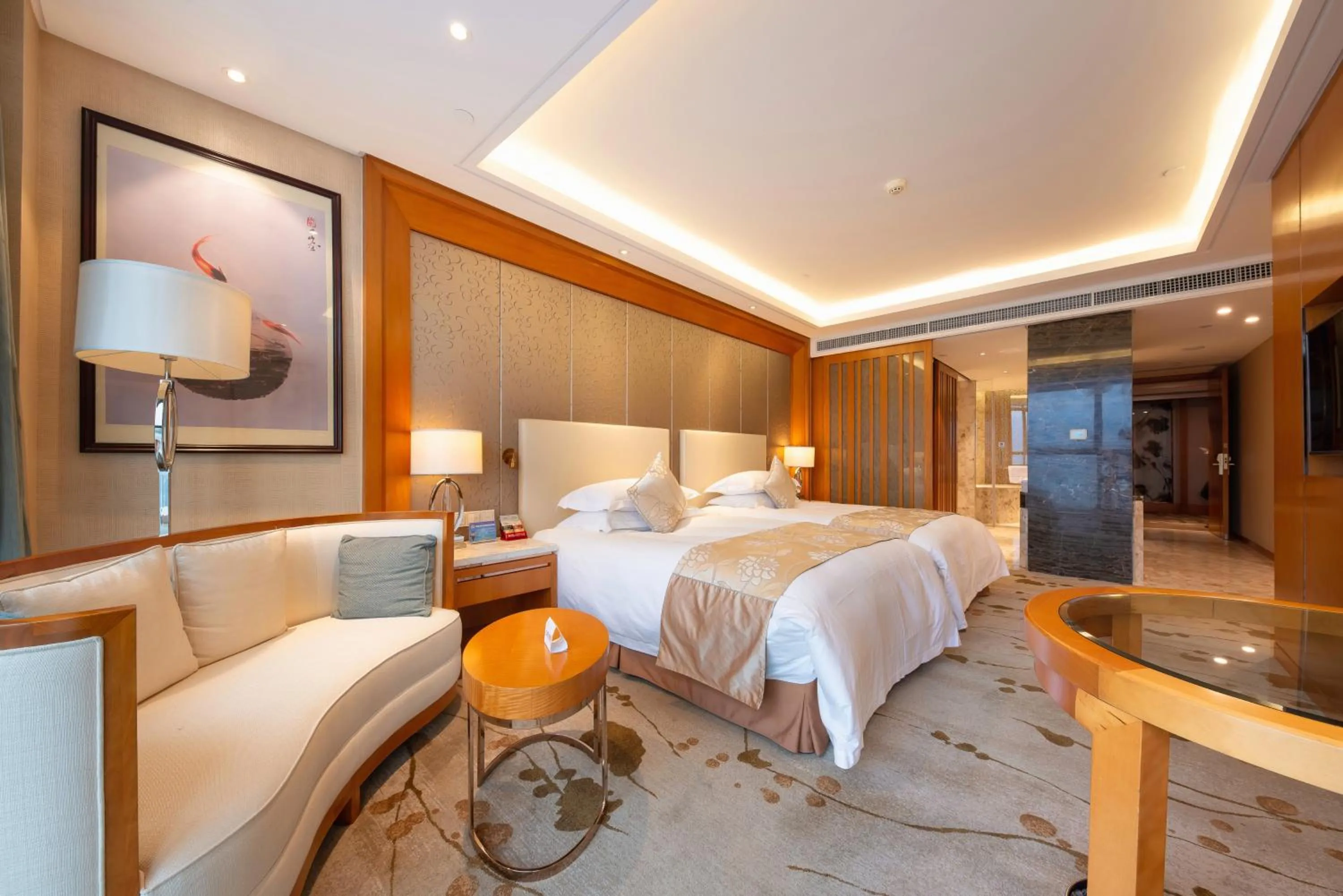 bunk bed, Bed in Yiwu Shangcheng Hotel