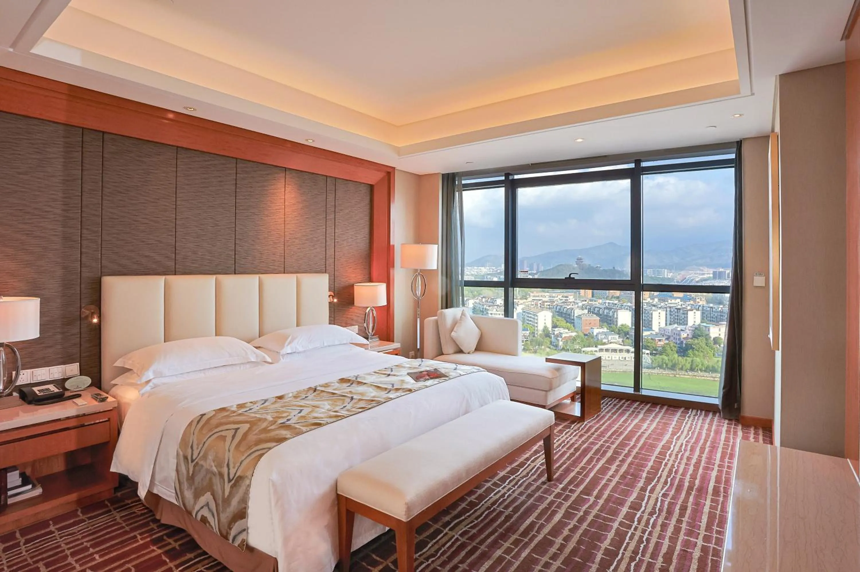Bed in Yiwu Shangcheng Hotel