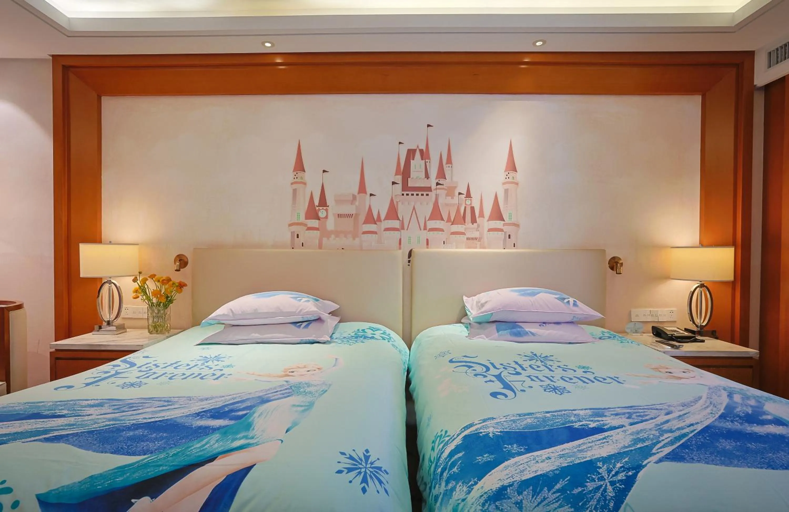 Bed in Yiwu Shangcheng Hotel