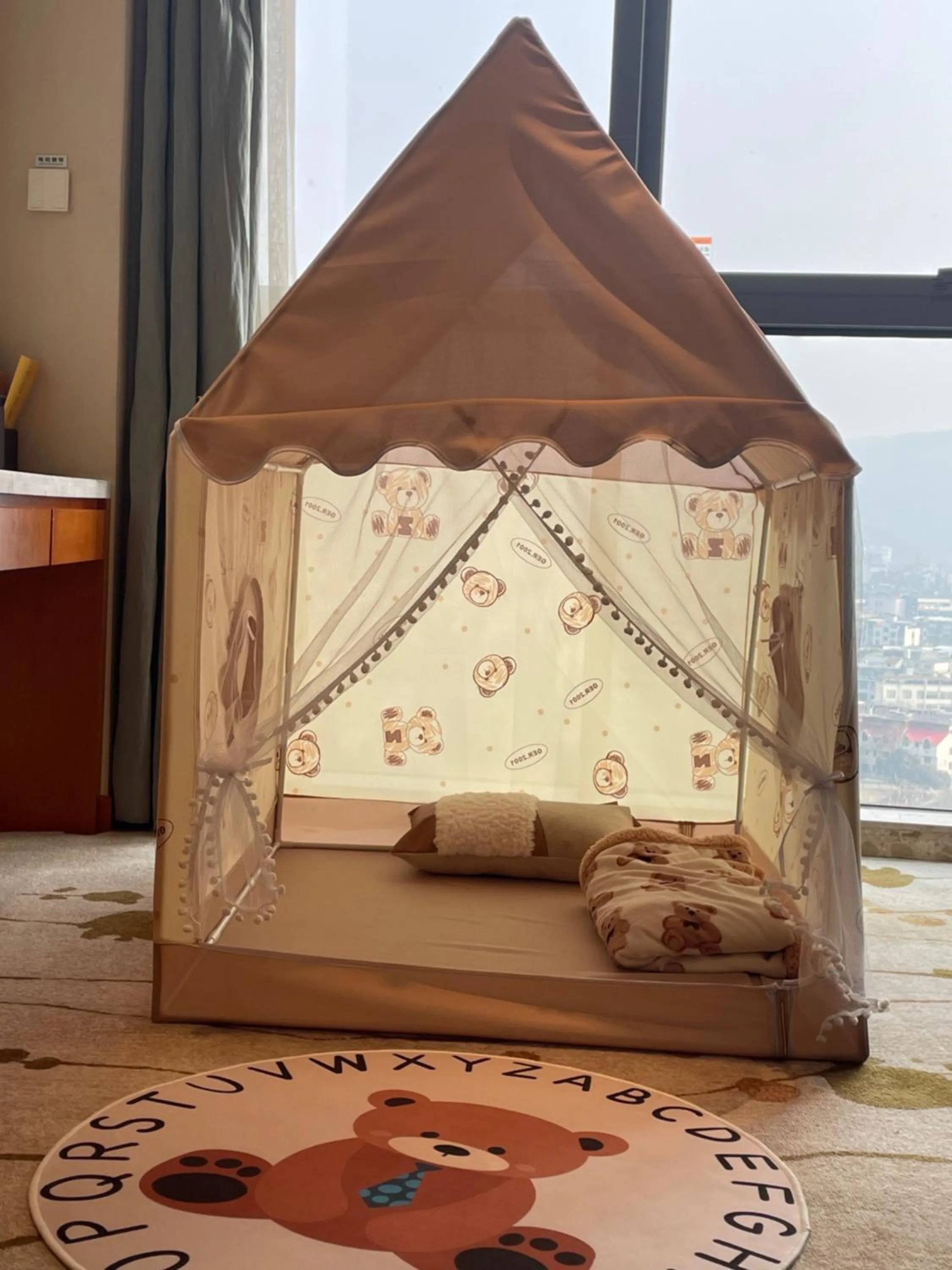 Bed in Yiwu Shangcheng Hotel