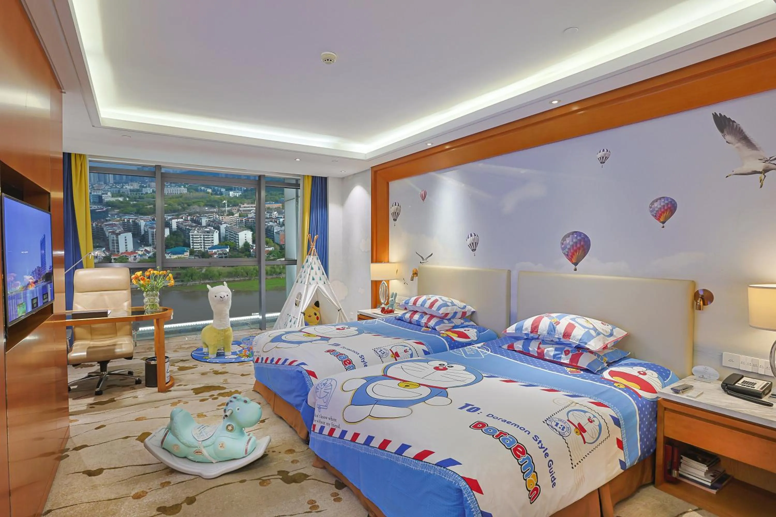 Bed in Yiwu Shangcheng Hotel