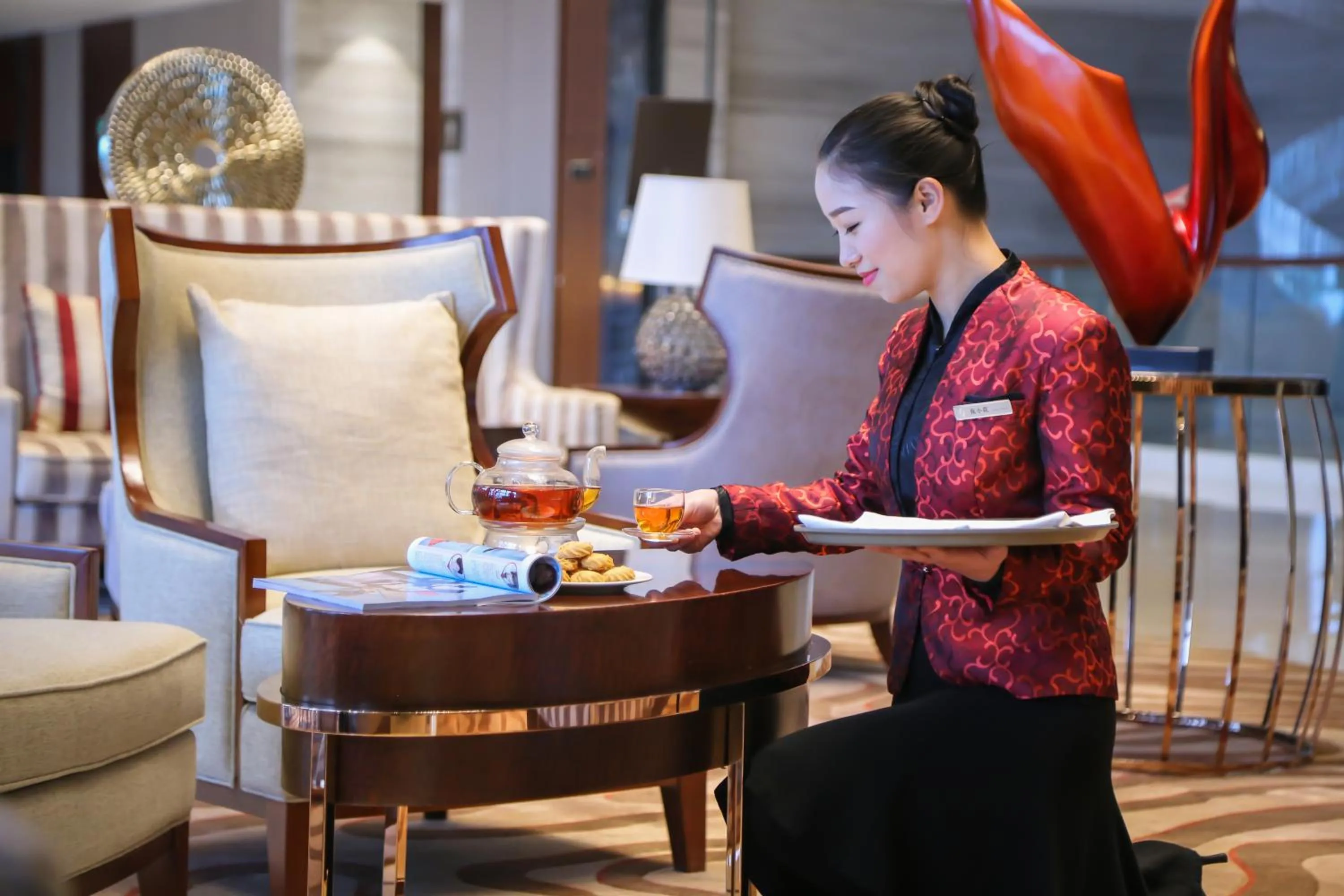Seating area in Yiwu Shangcheng Hotel