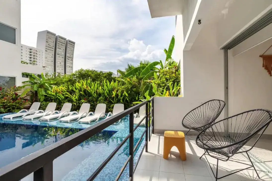 Suite with Pool View in Papaya Suites Diamante - Adults Only Suite with Pool View in Papaya Suites Diamante - Adults Only