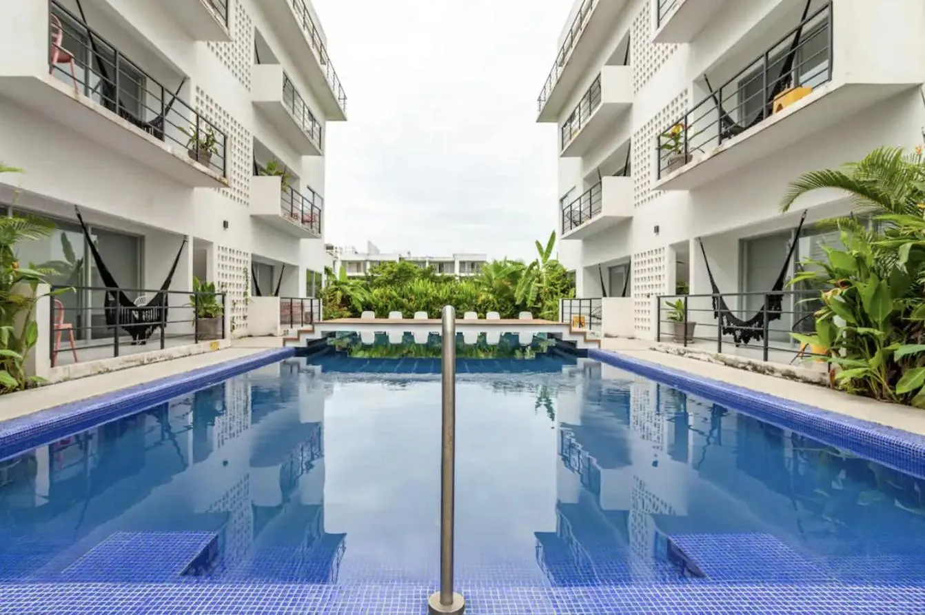 Pool view in Papaya Suites Diamante - Adults Only