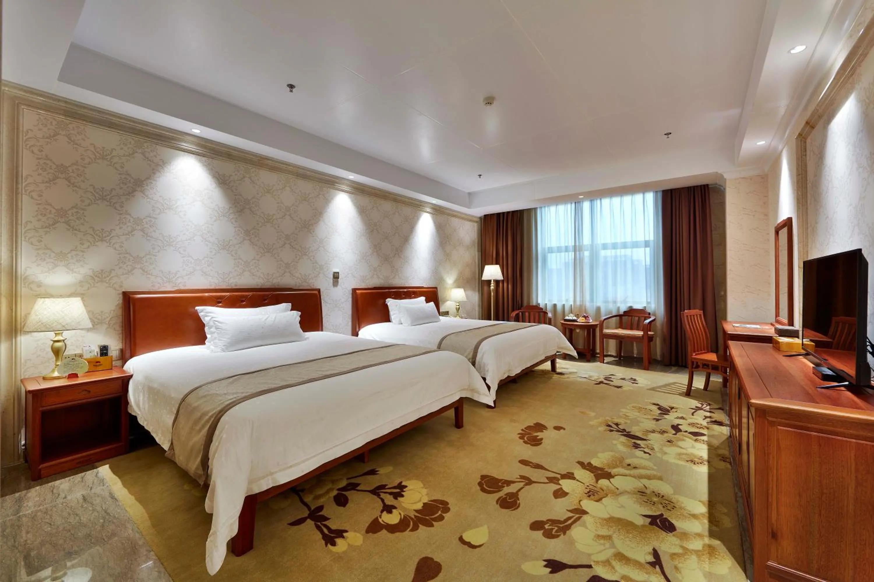 Bedroom in Mei Zhou Guset Hotel