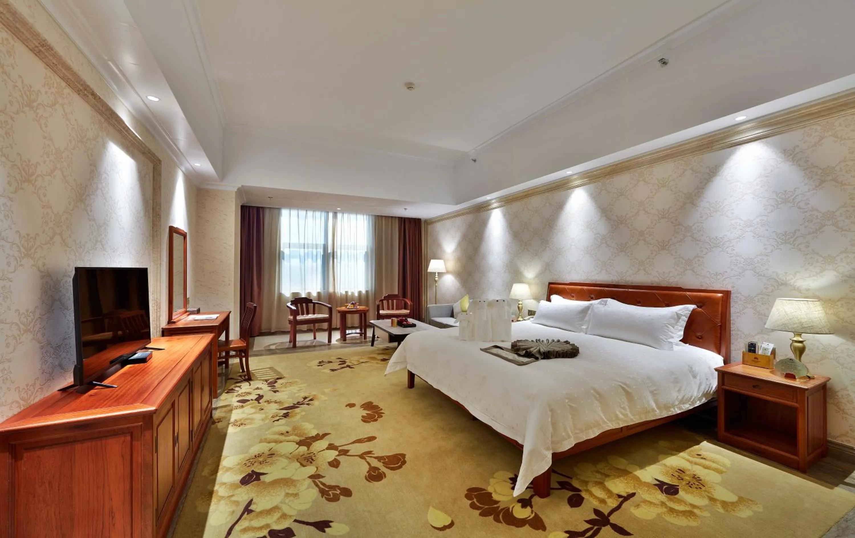 Bedroom in Mei Zhou Guset Hotel