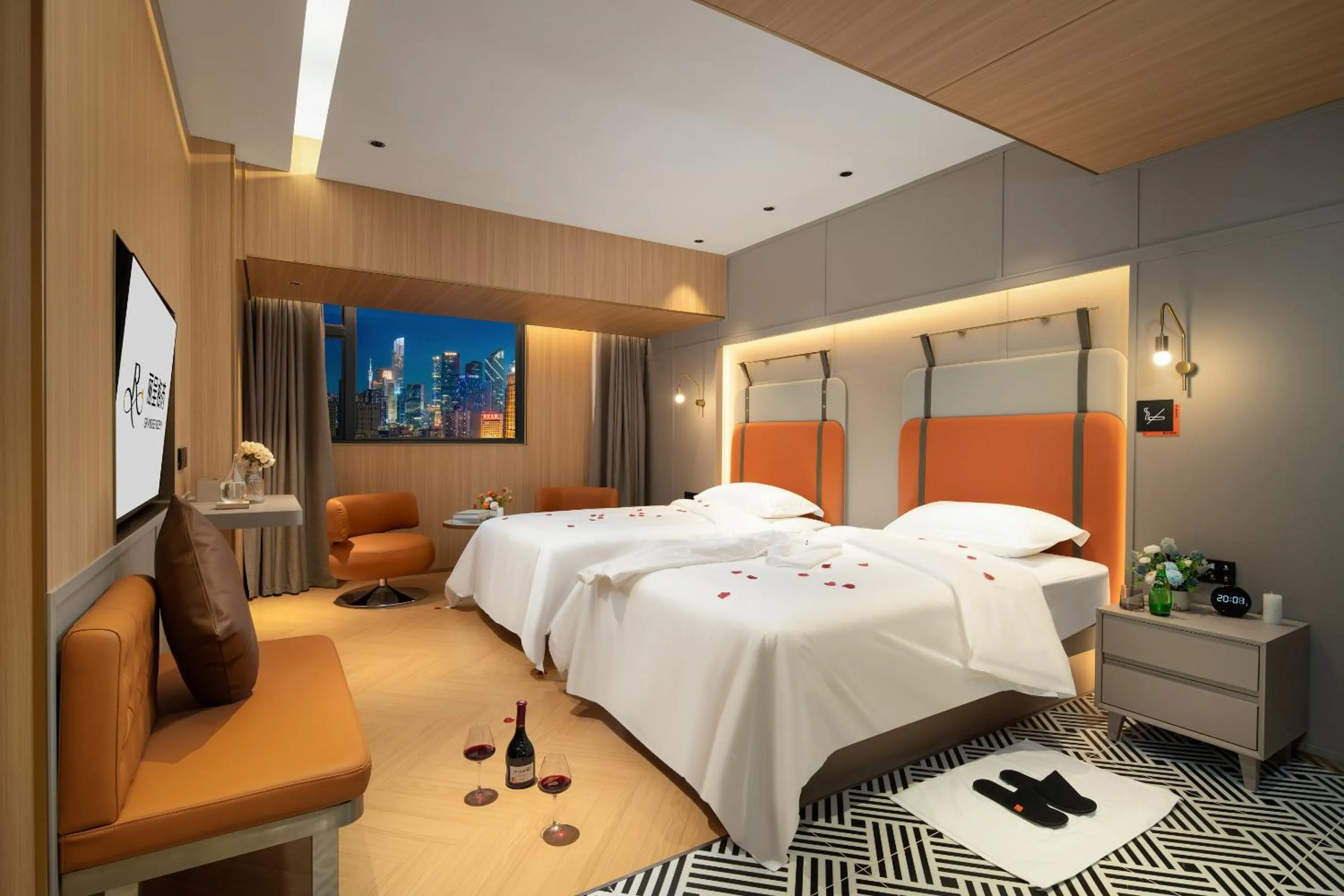 Deluxe Twin Room in Lichun Gerui Hotel Guangzhou Zhujiang New Town Times Square Branch