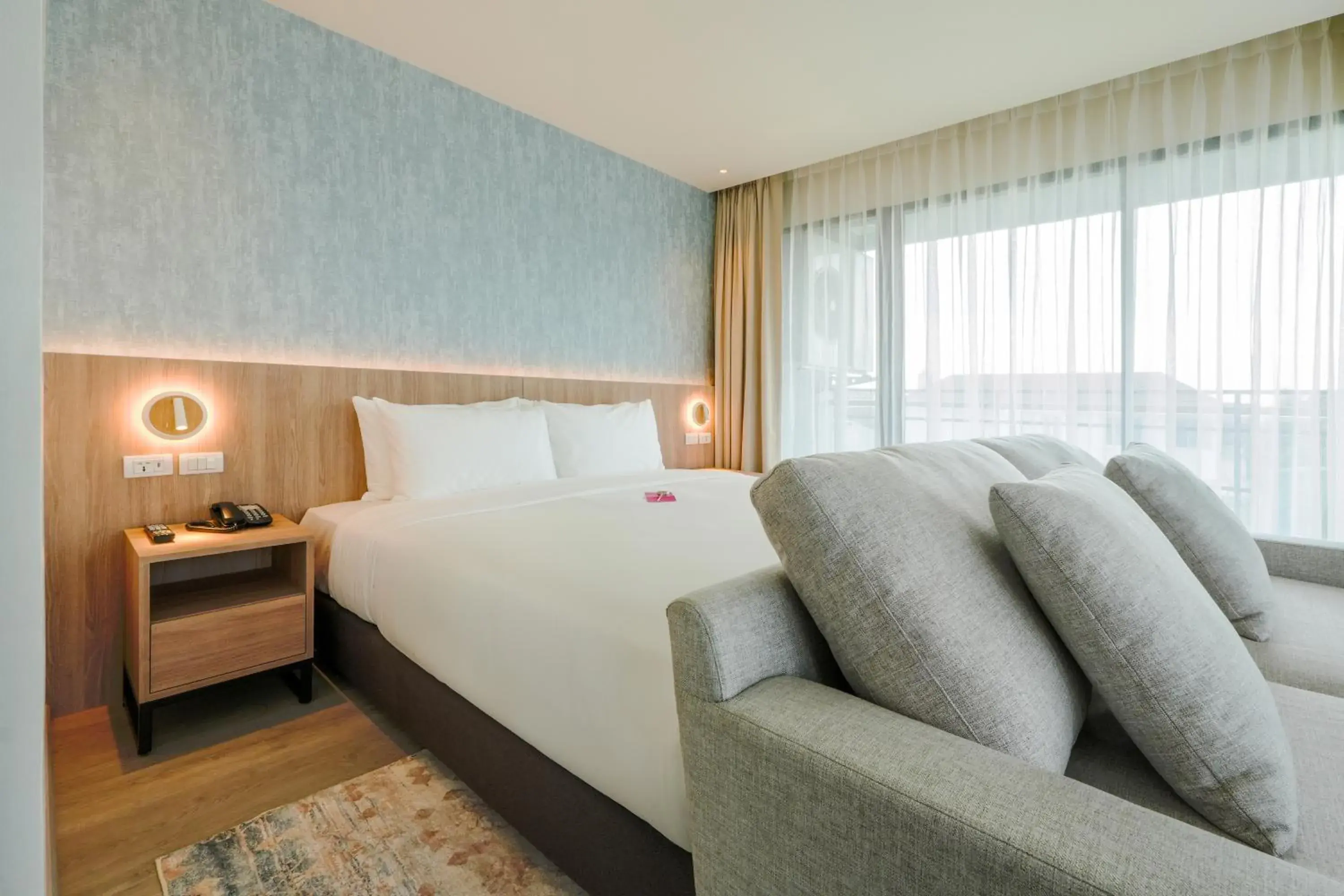 Bed in GLOW Bangkok Riverside Bed in GLOW Bangkok Riverside