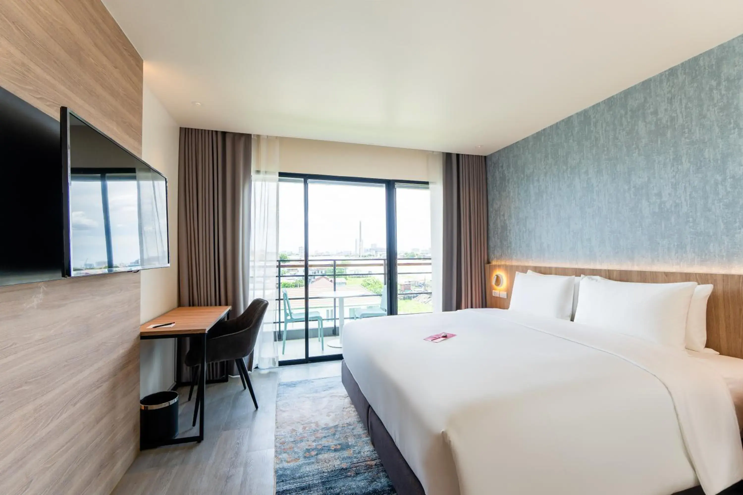 Bedroom, Bed in GLOW Bangkok Riverside Bedroom, Bed in GLOW Bangkok Riverside