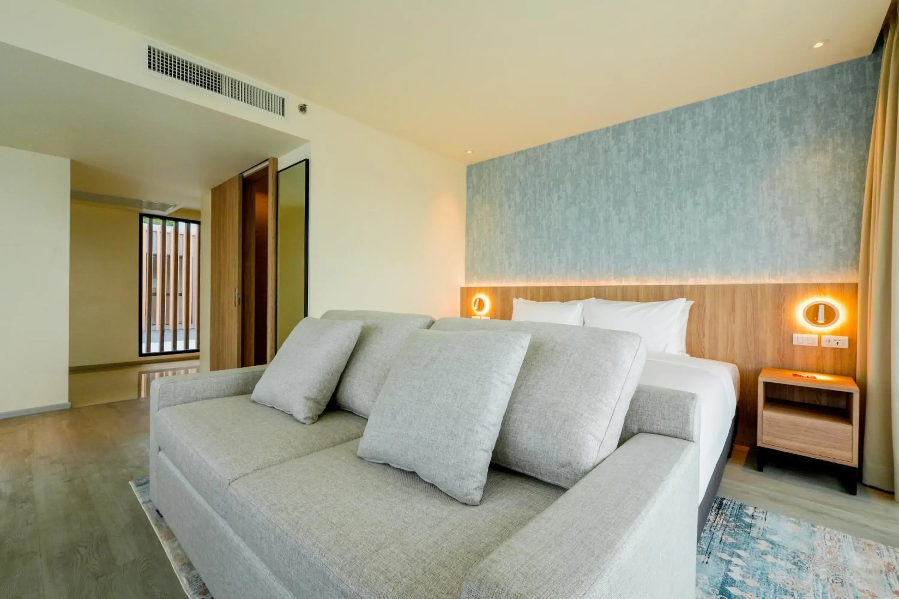 Bed in GLOW Bangkok Riverside Bed in GLOW Bangkok Riverside