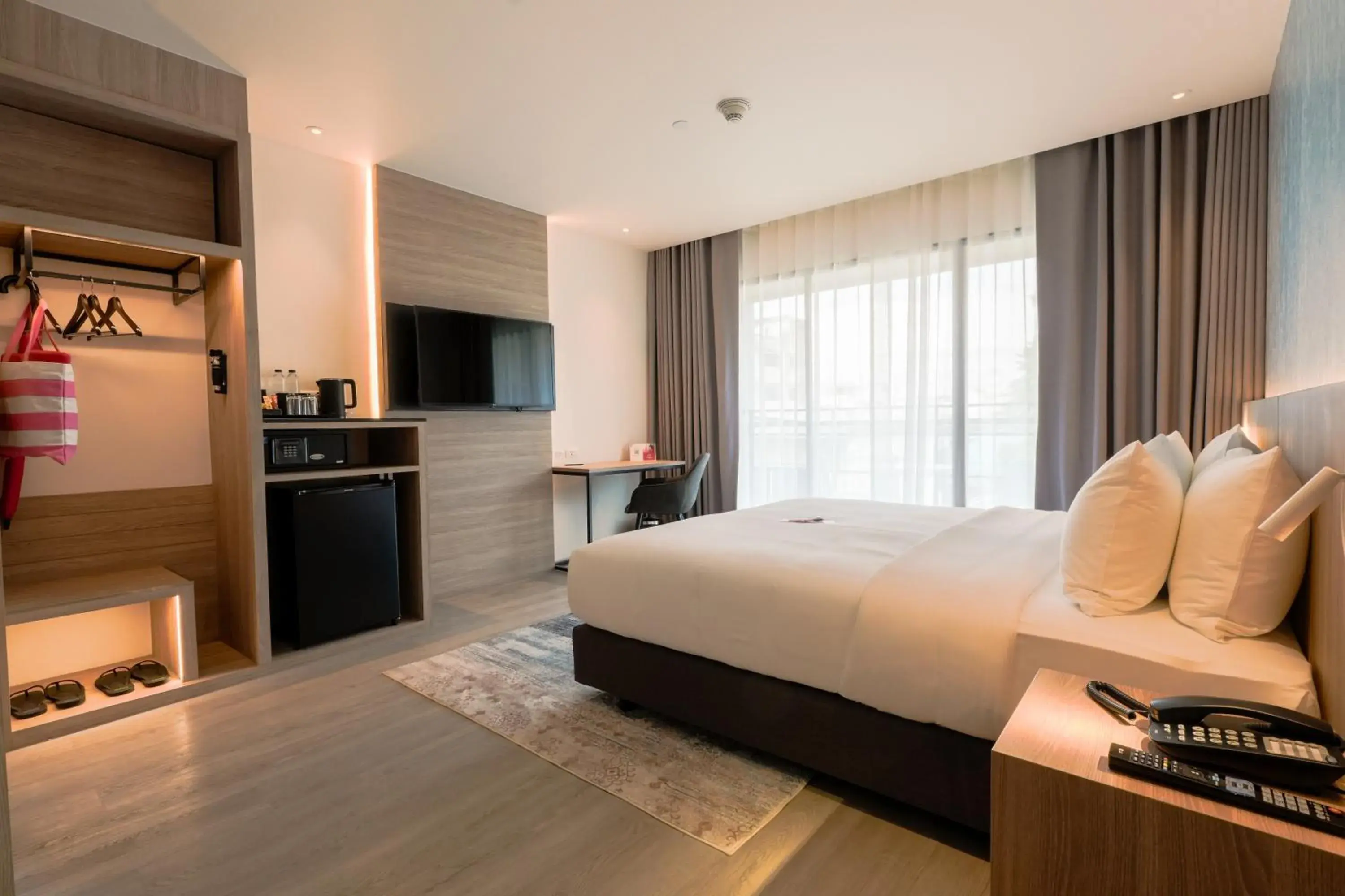 Bed in GLOW Bangkok Riverside Bed in GLOW Bangkok Riverside