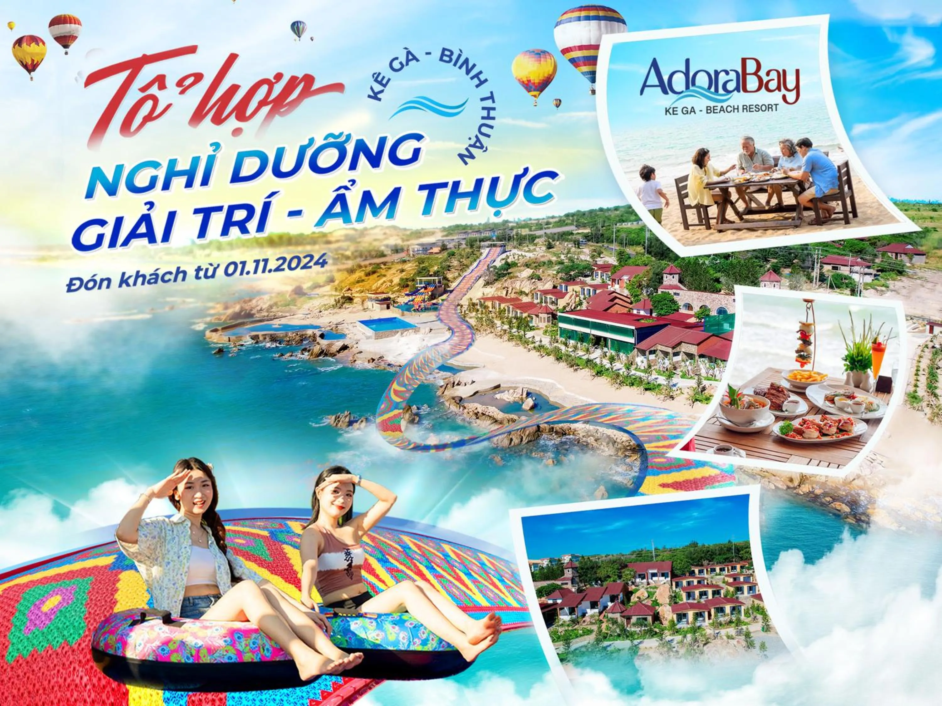 People in Adora Bay Ke Ga Beach Resort