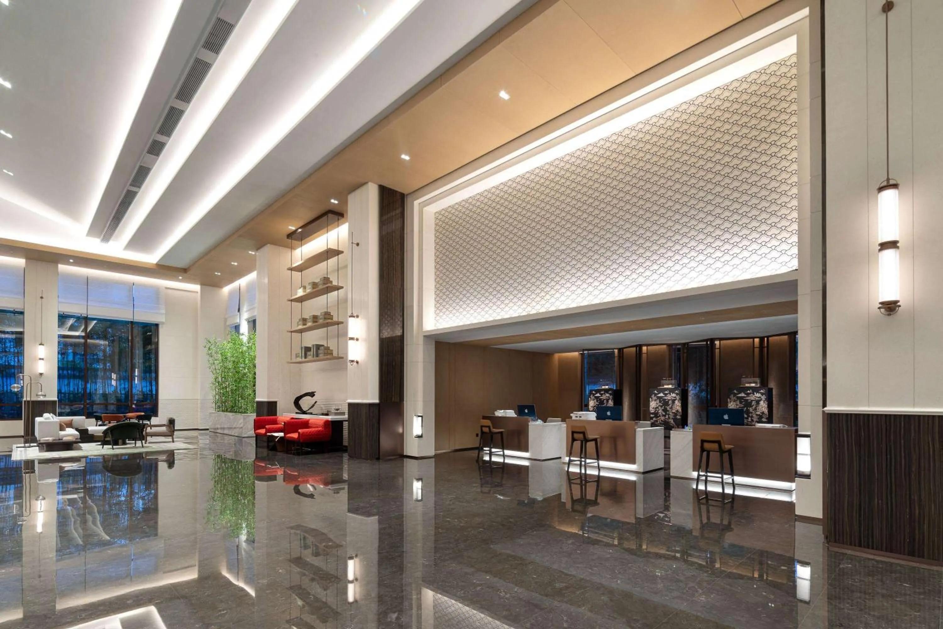 Lobby or reception in Wyndham Grand Xinchang Downtown