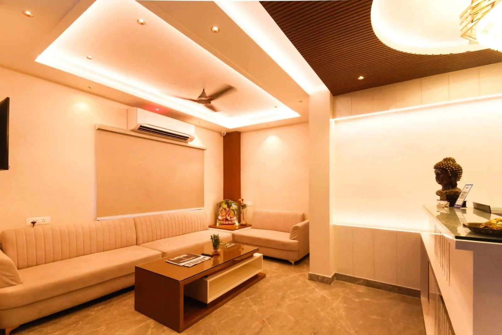 Seating area in Kashi Vilaa