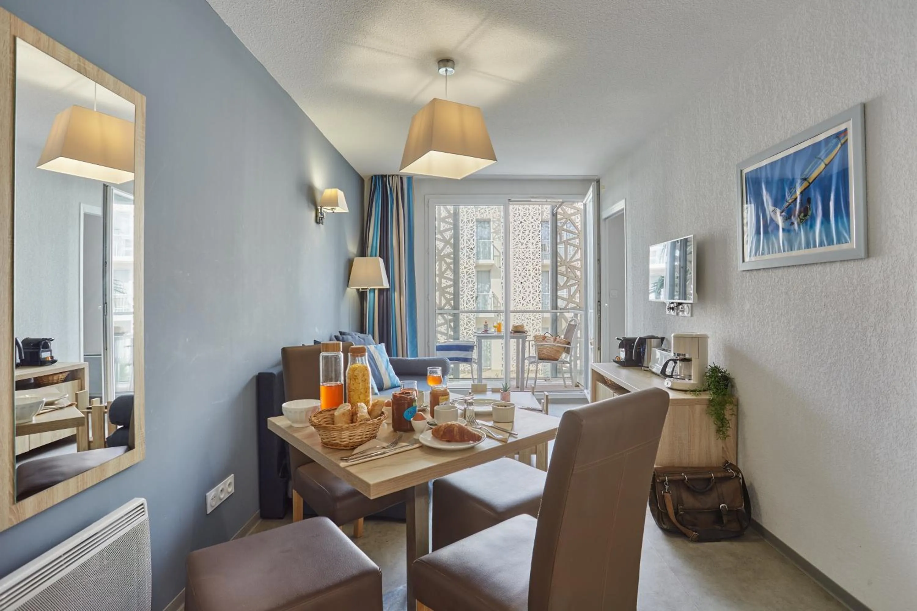 Seating area in Résidence Odalys Nakâra