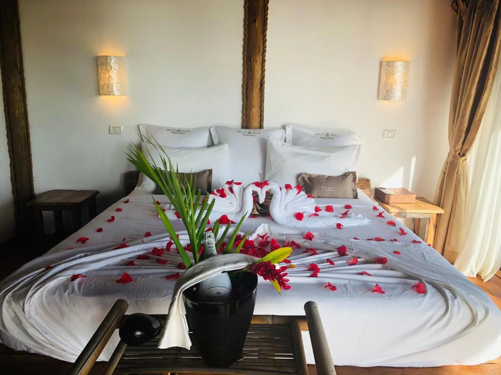 Bed in Fruit & Spice Wellness Resort Zanzibar