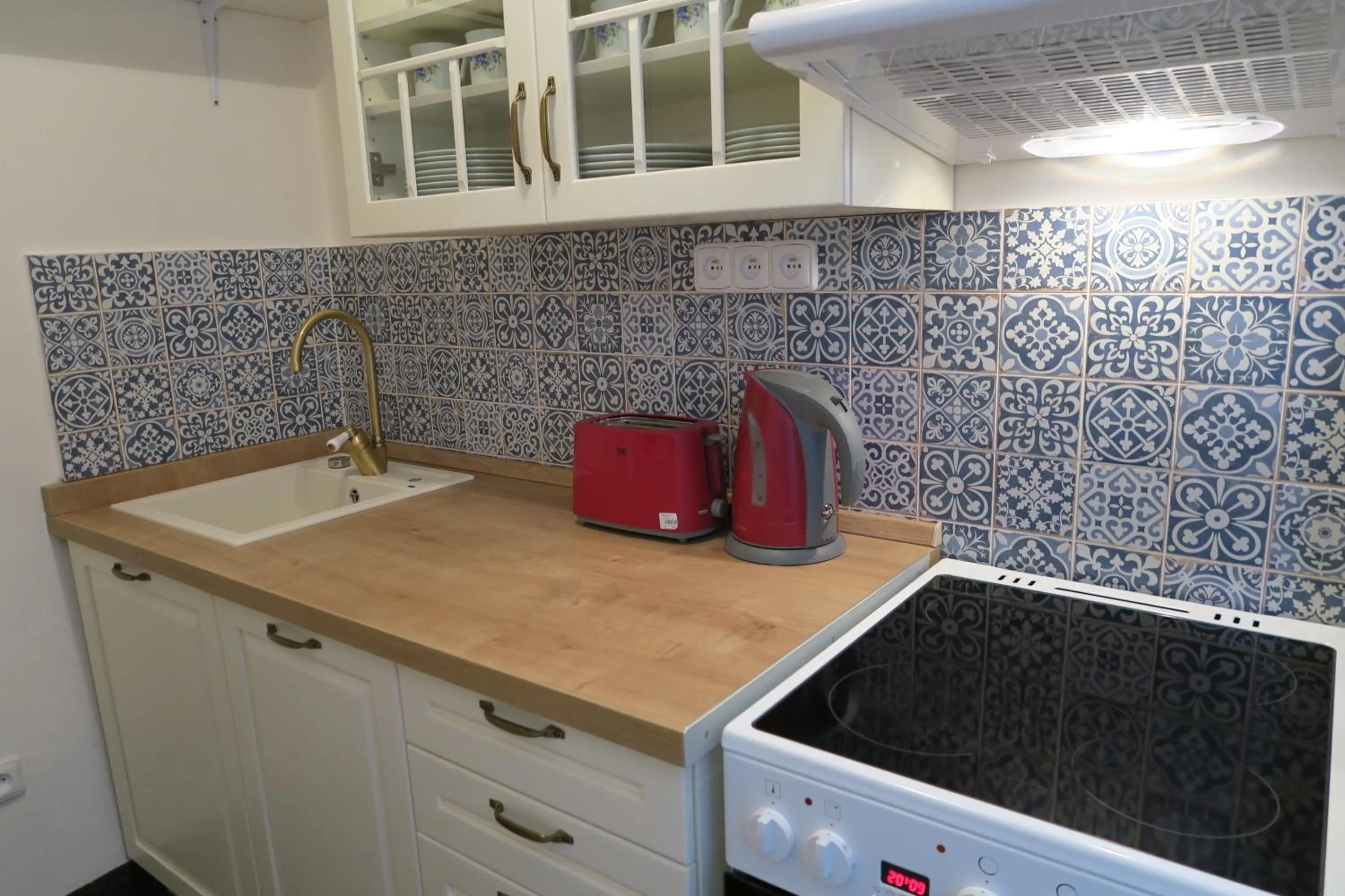 Kitchen or kitchenette in Apartments near Lesser Town