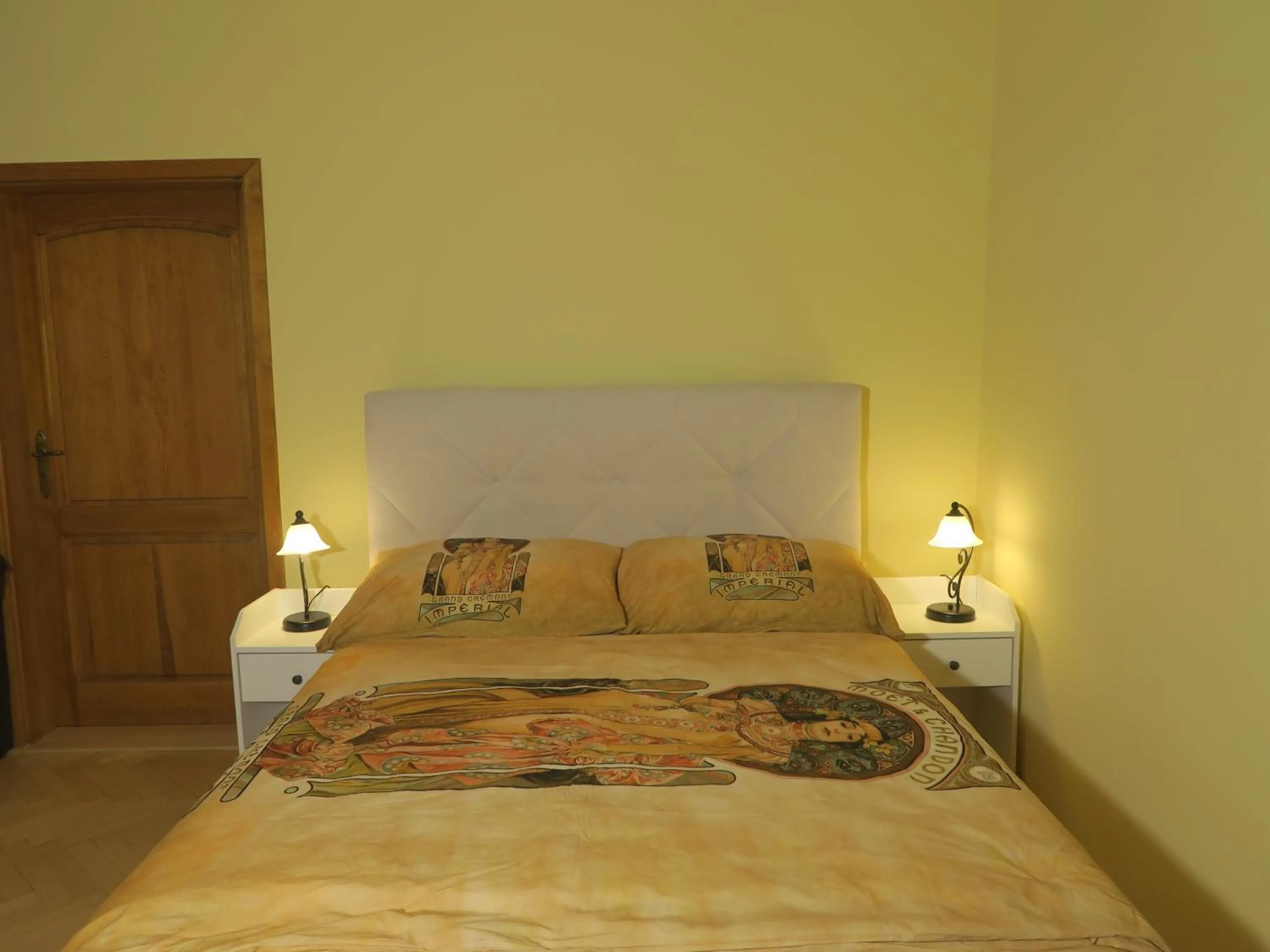 Bedroom, Bed in Apartments near Lesser Town