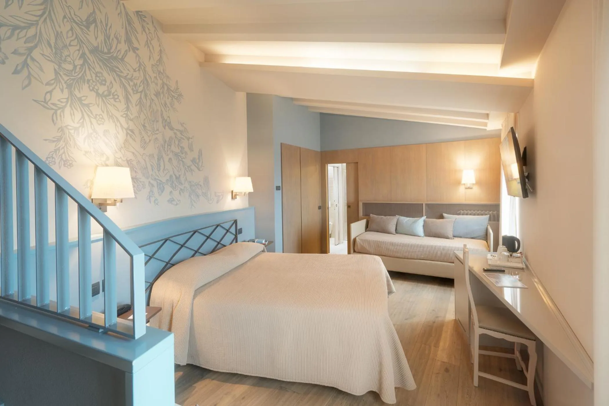 Bedroom, Bed in Titano Suites