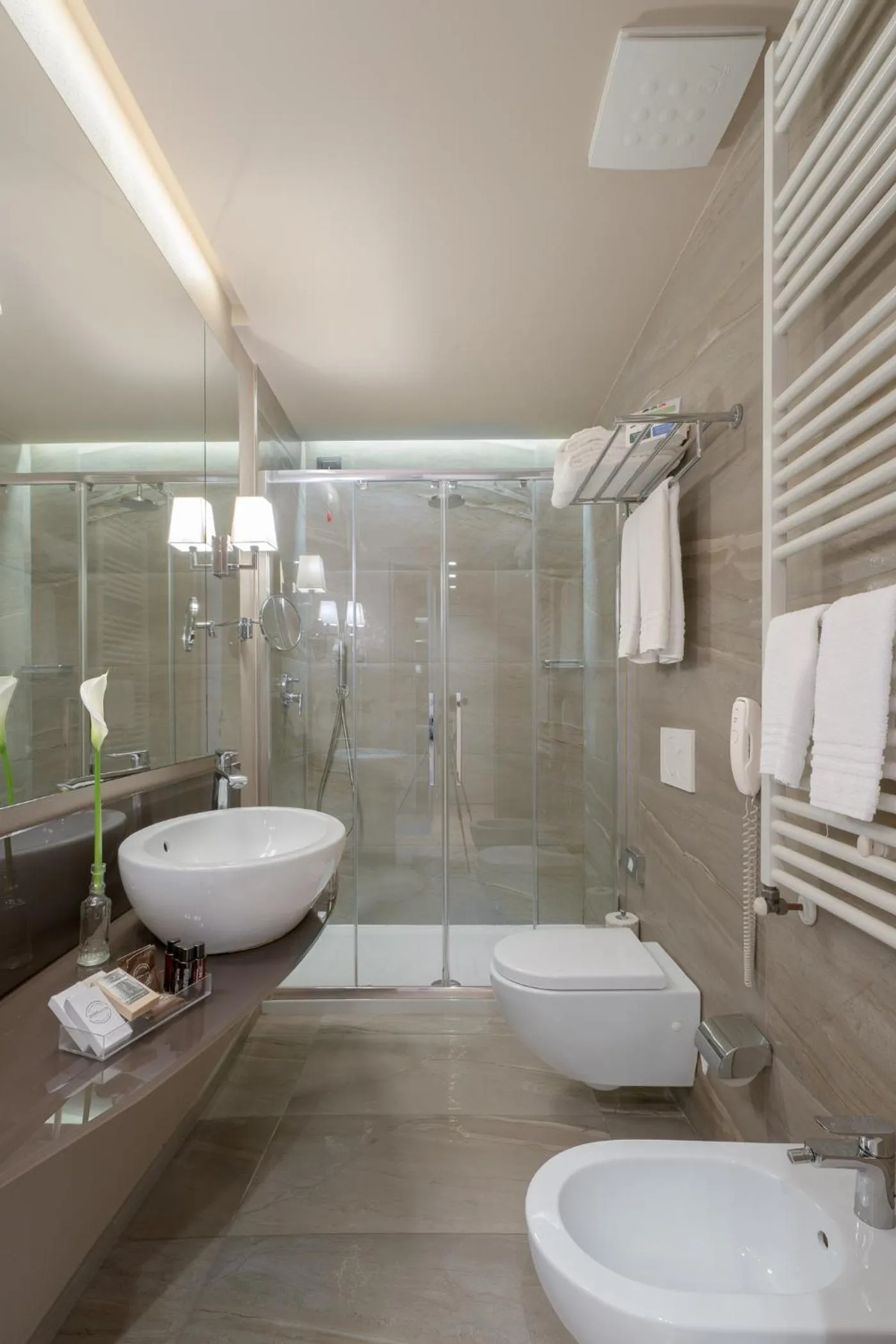 Bathroom in Titano Suites