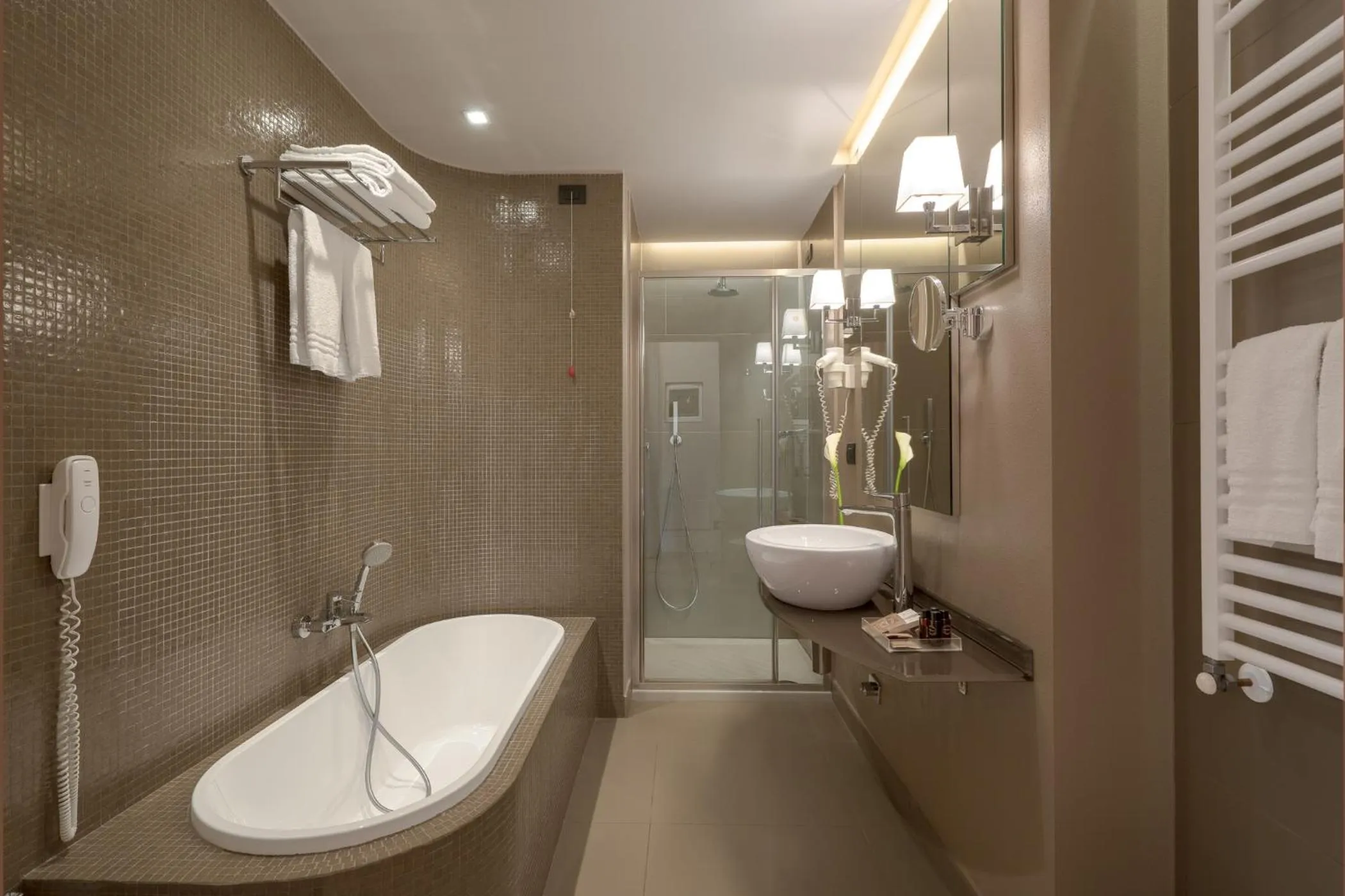Bathroom in Titano Suites