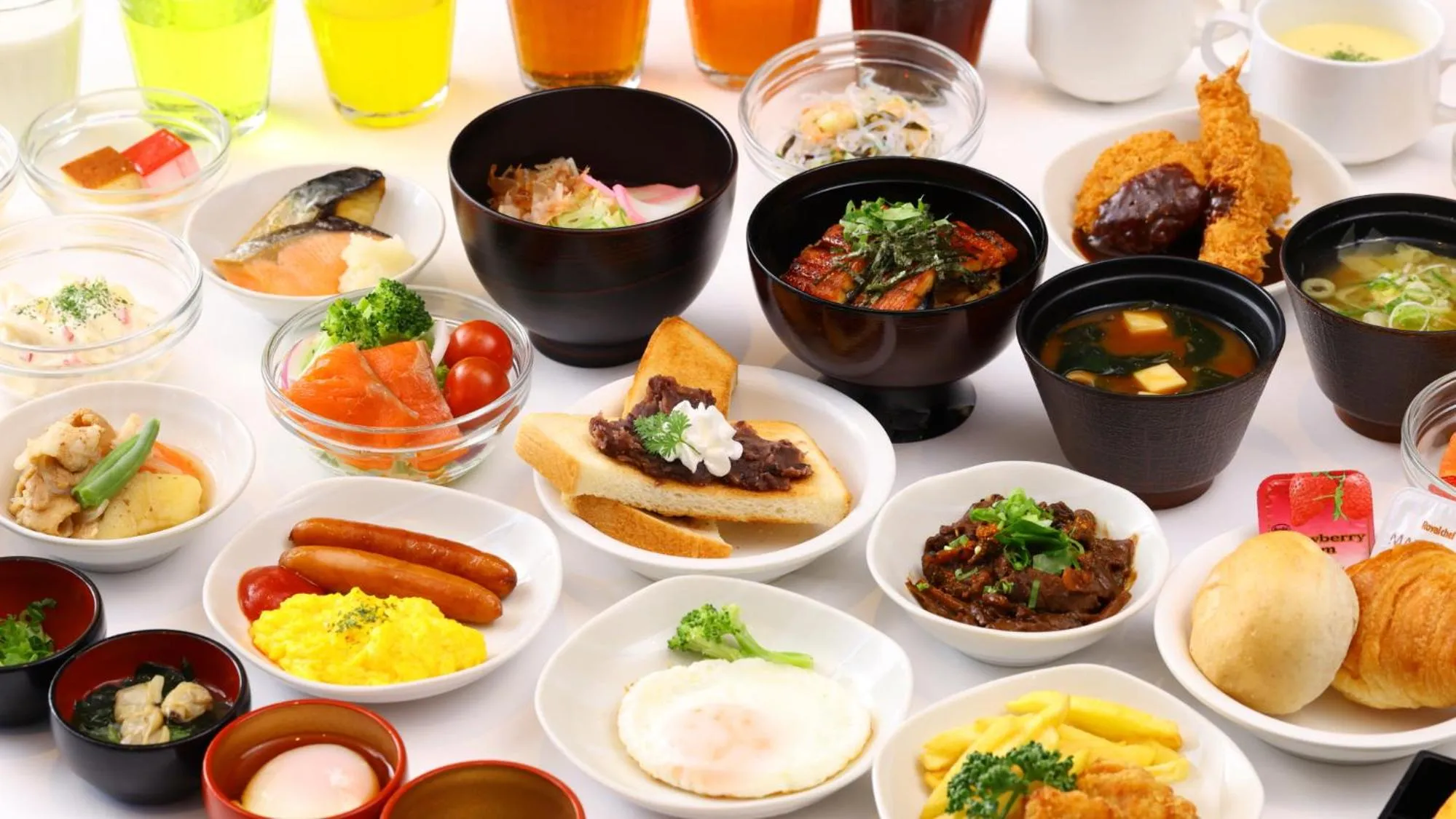 Buffet breakfast in Dormy Inn Premium Nagoya Sakae