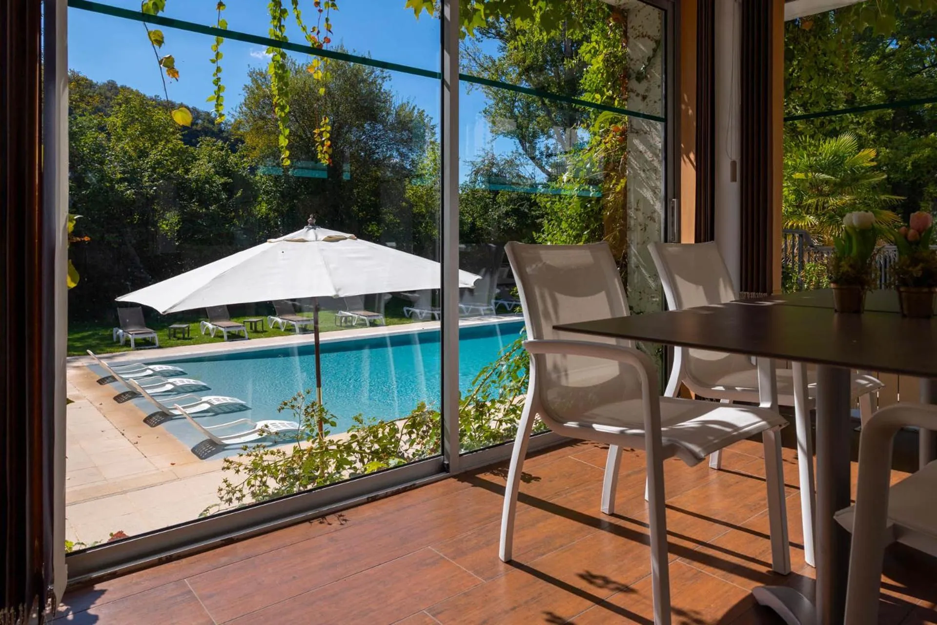 Swimming pool in Hôtel La Ségalière Spa Bar