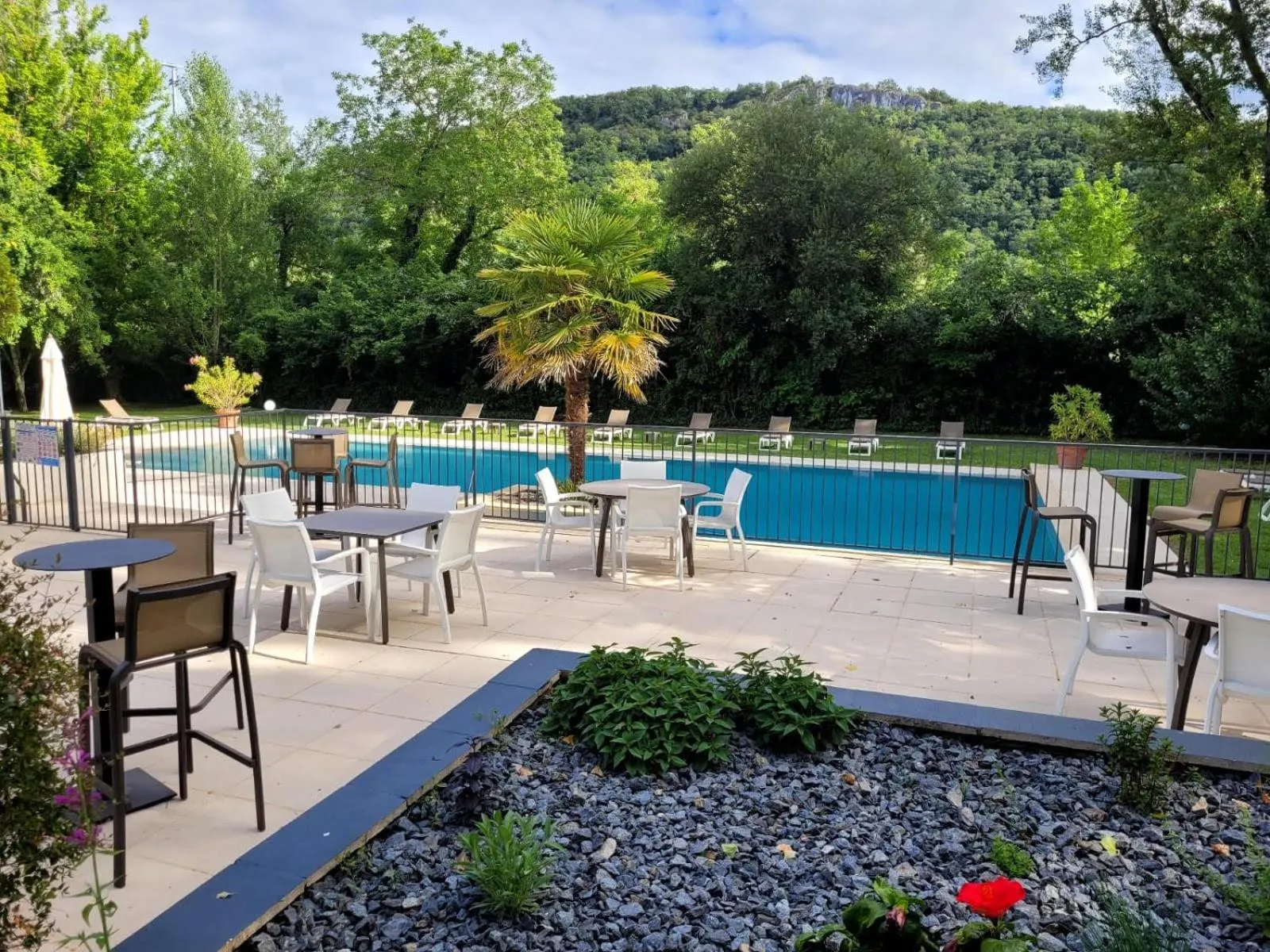 Balcony/Terrace in Hôtel La Ségalière Spa Bar