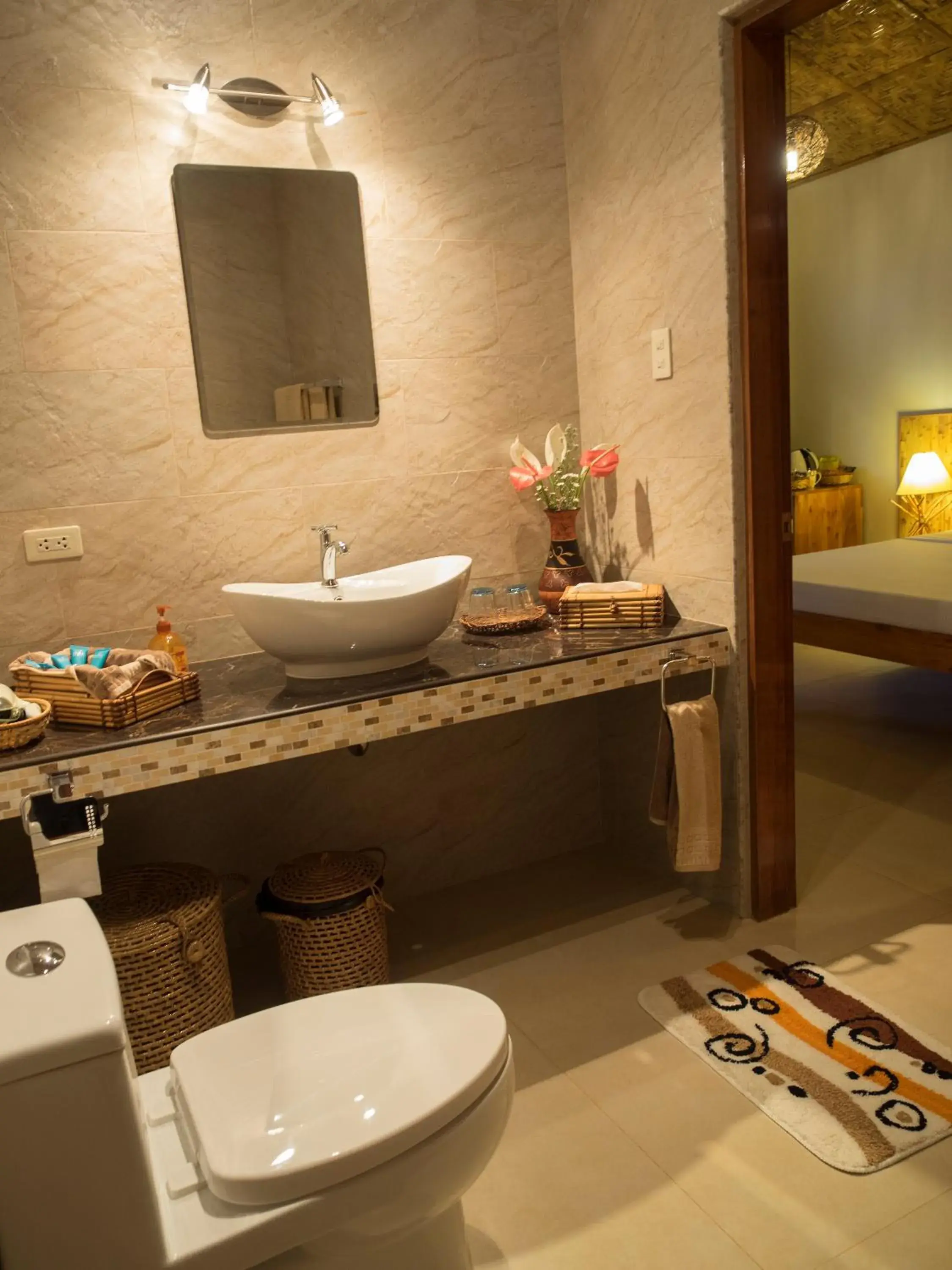 Shower, Bed in Magic Oceans Dive Resort Shower, Bed in Magic Oceans Dive Resort