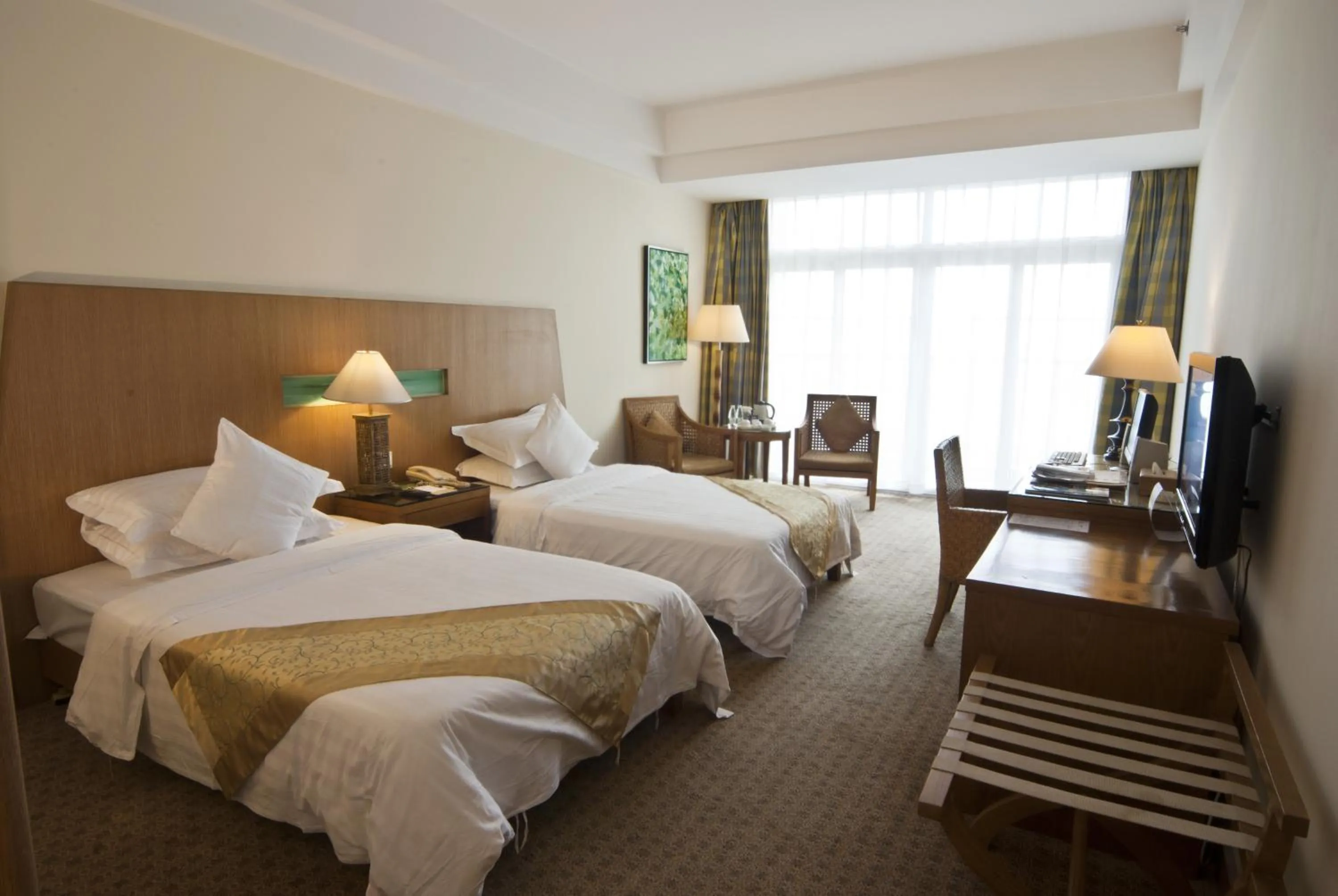 Bed in Wenchang Waika Hotel