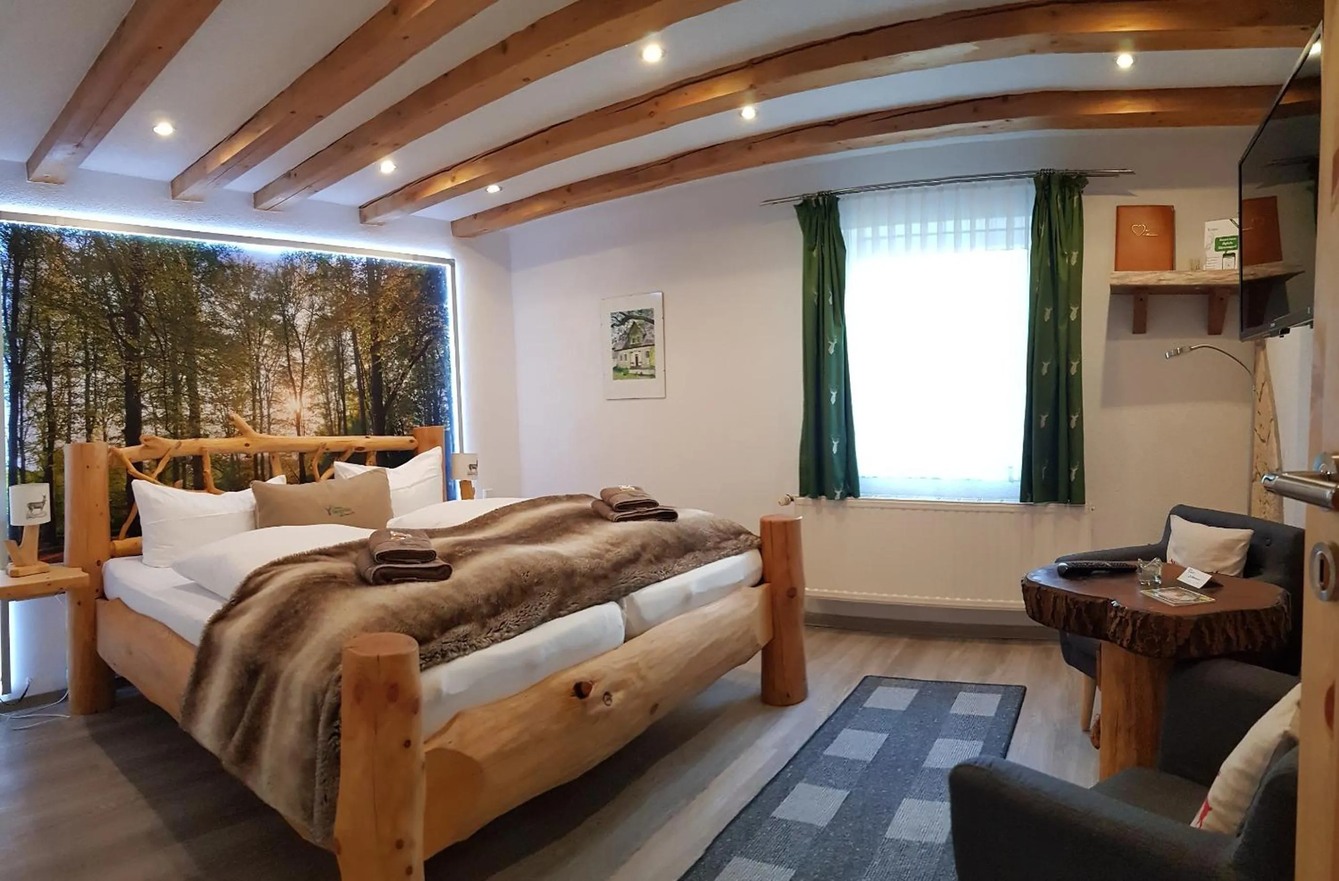 Photo of the whole room, Bed in Naturtraum Georgshöhe