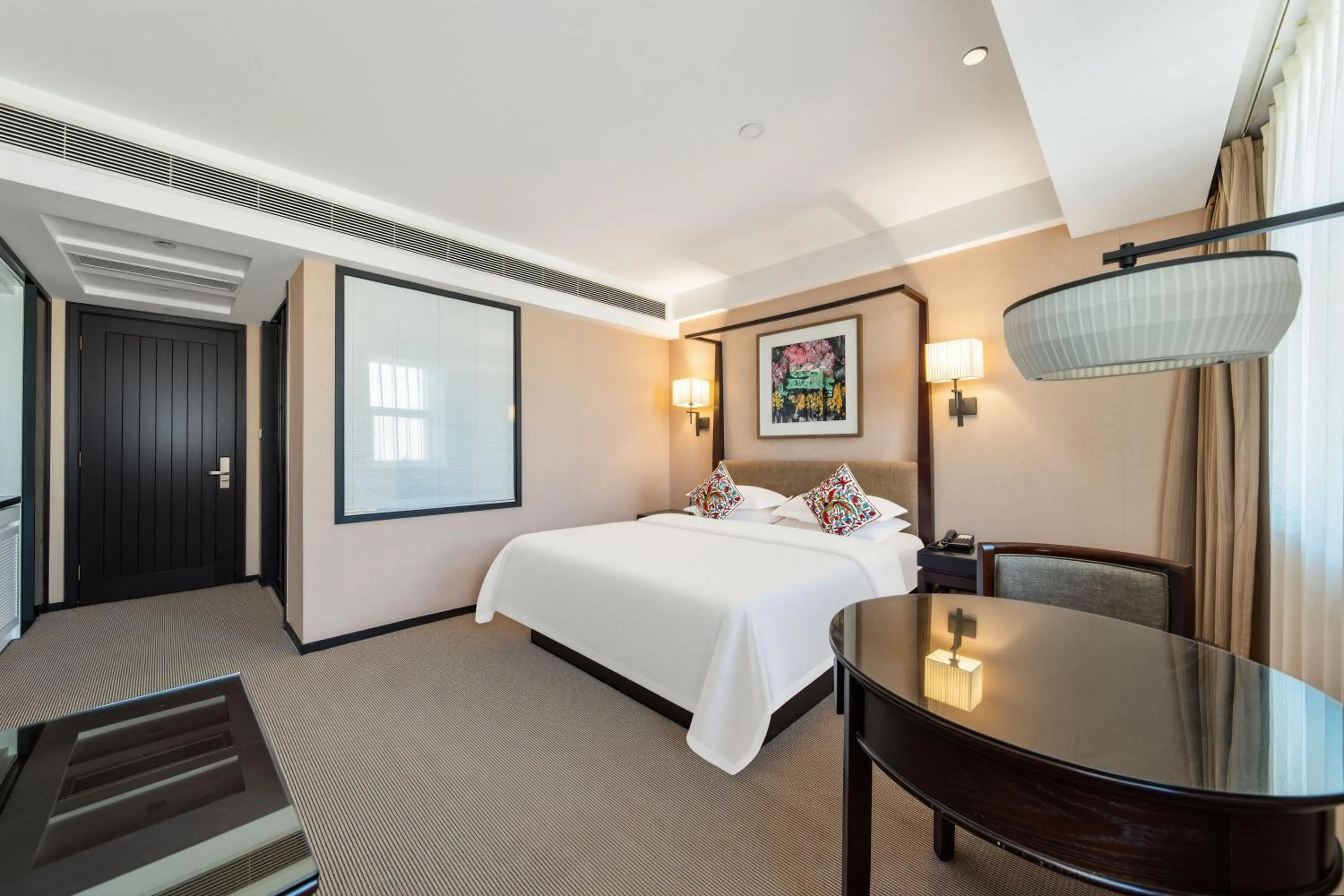 Bed in SSAW Boutique Hotel Hangzhou East - Free Self Service Laundry