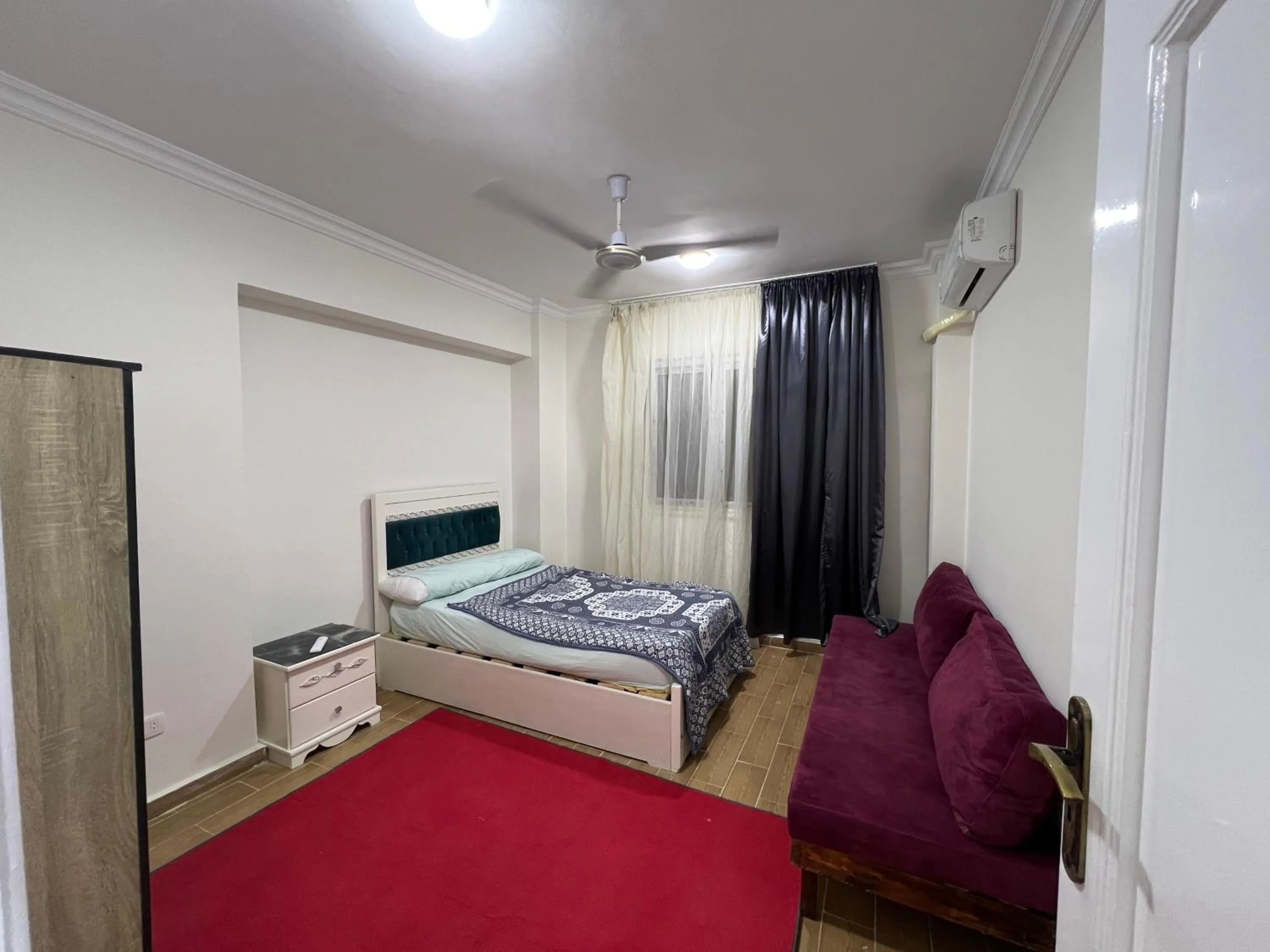 Bed in Garden view 3 BR 2 balconies in compound