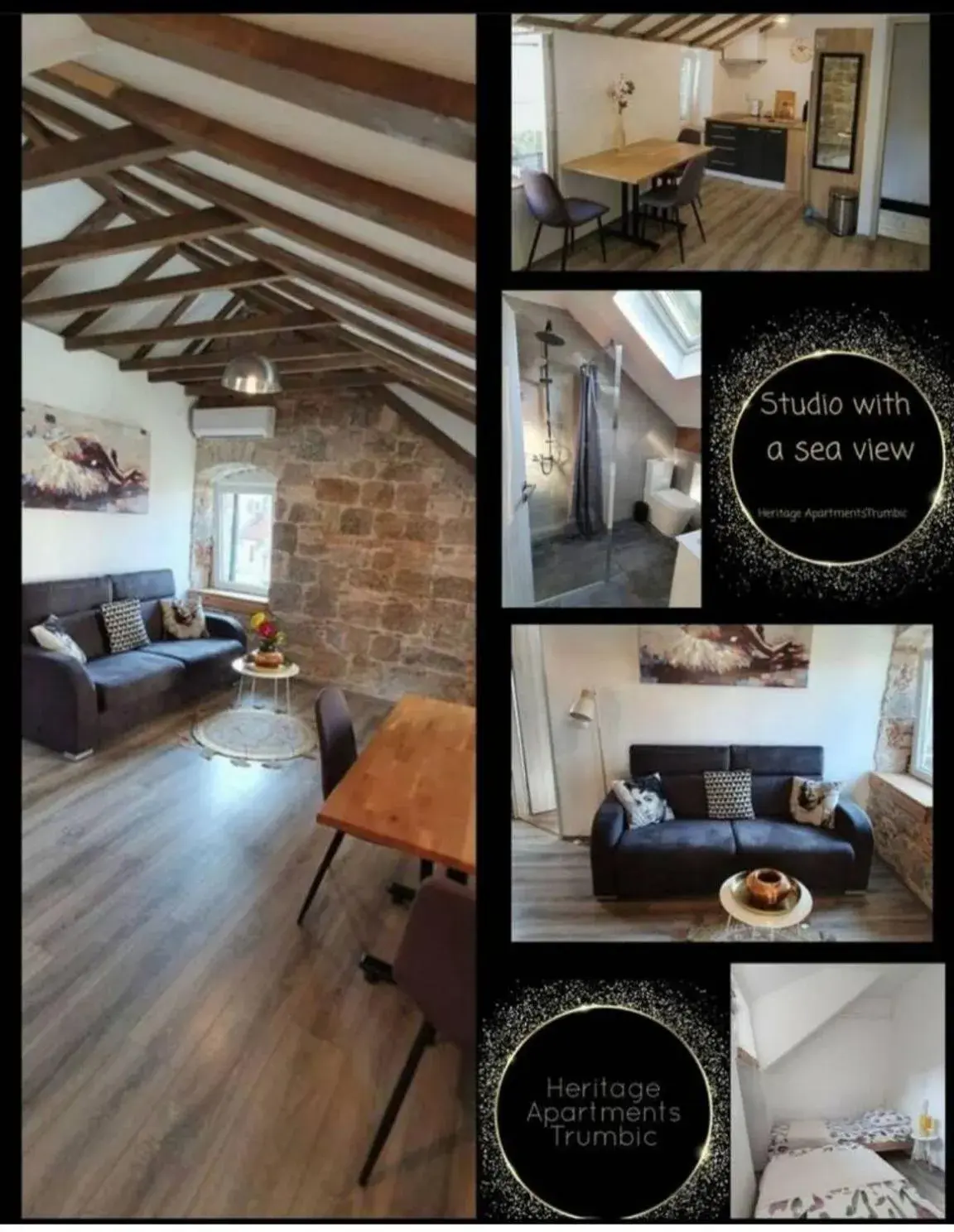 Studio with Sea View in Heritage Apartments Trumbić Studio with Sea View in Heritage Apartments Trumbić
