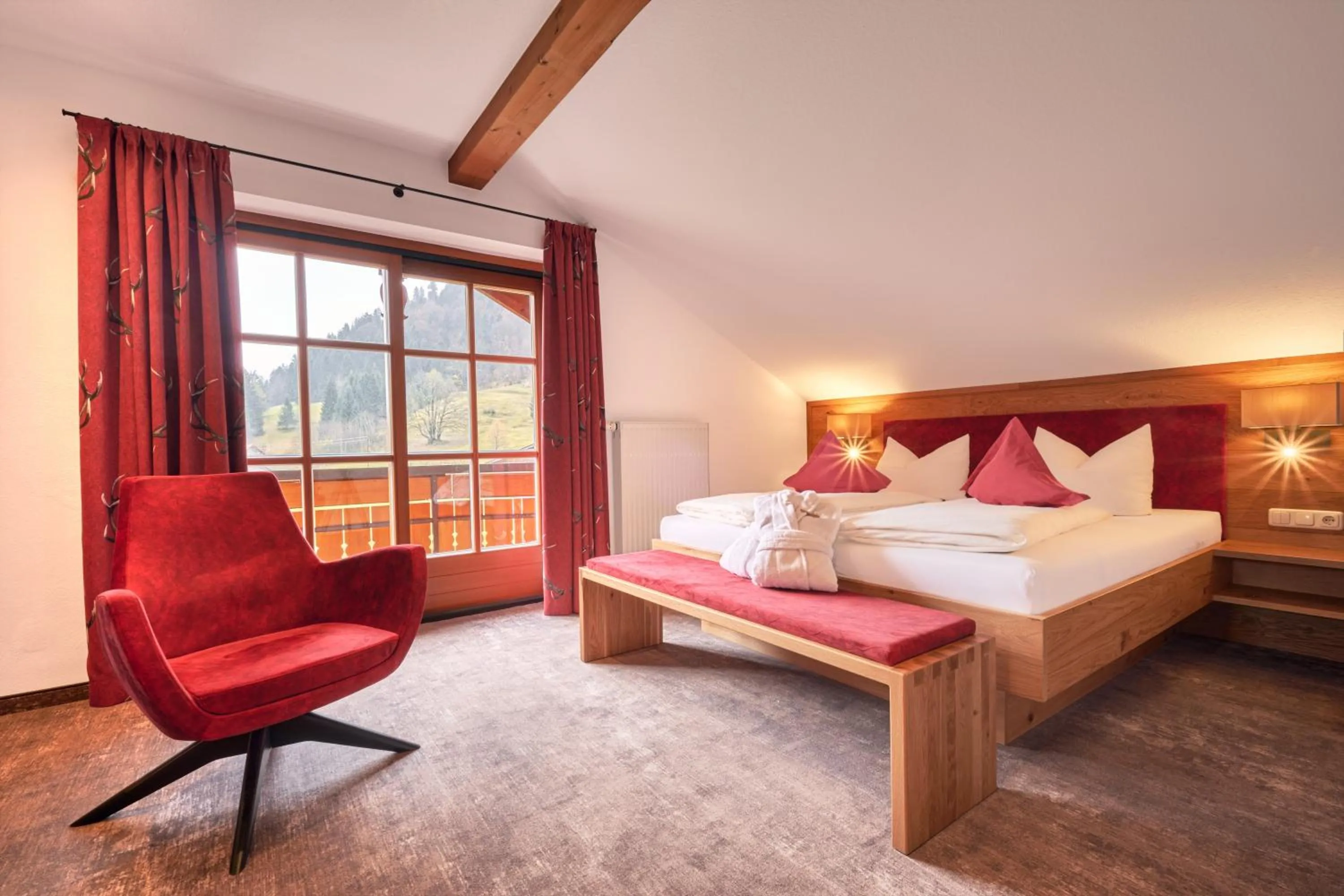 Photo of the whole room, Bed in Landhotel Berghof
