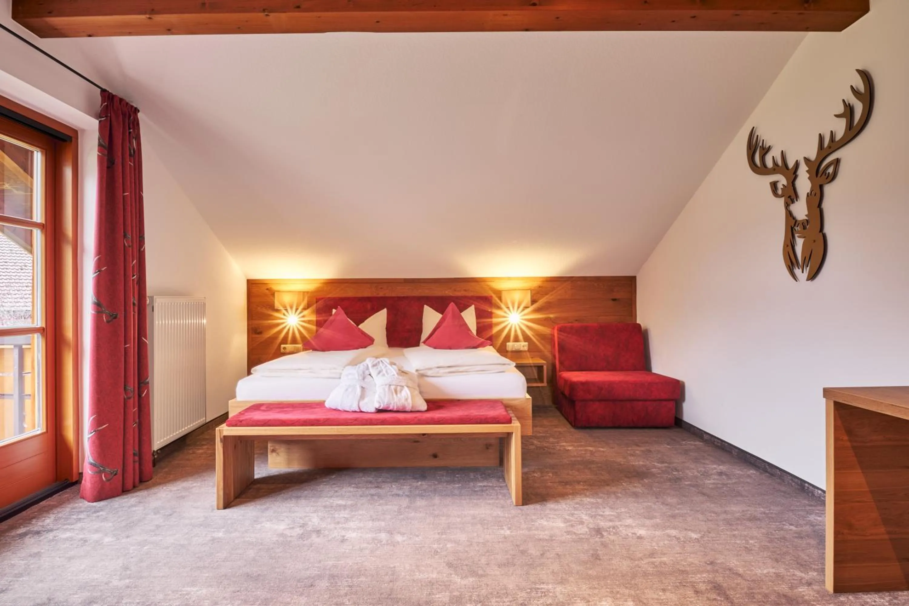 Photo of the whole room, Bed in Landhotel Berghof
